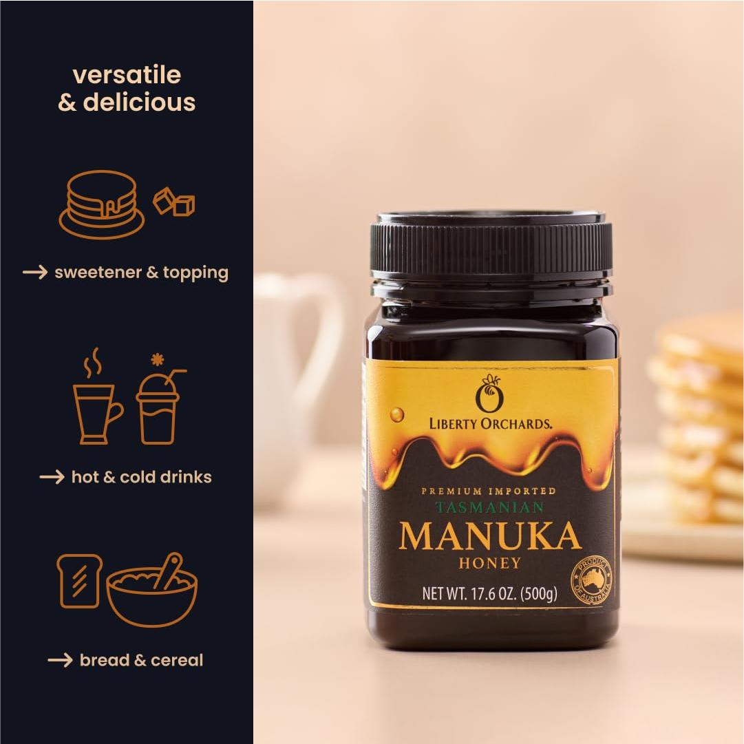 Miel Manuka Premium Liberty Orchards 500g Sin Gluten No-GMO