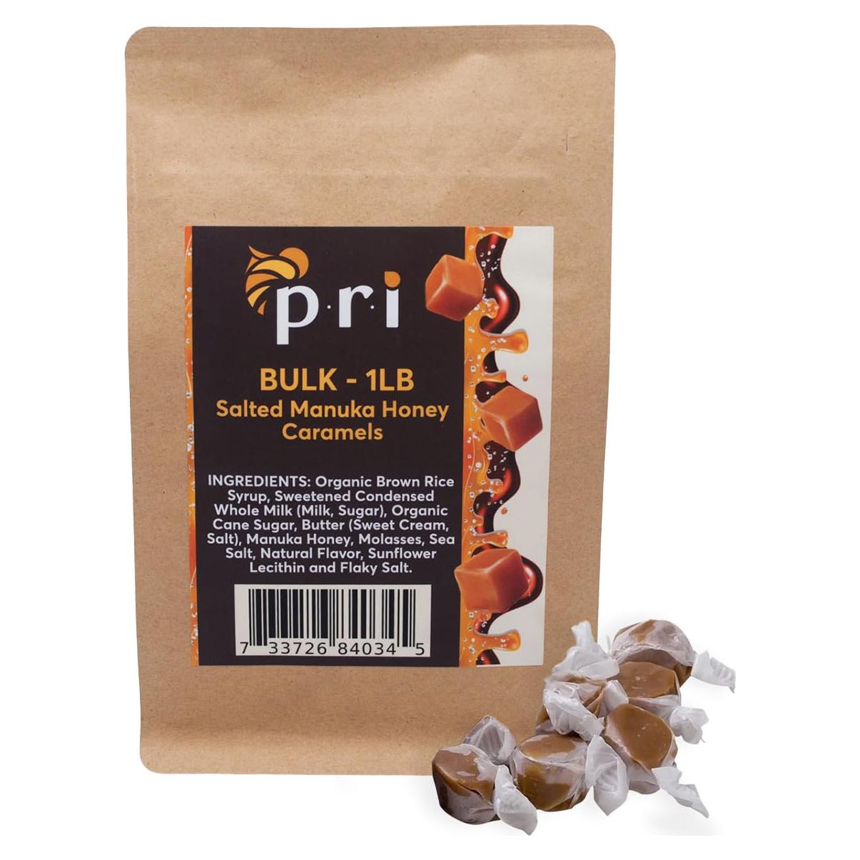 Caramelos Salados de Miel de Manuka PRI 0.45kg Naturales