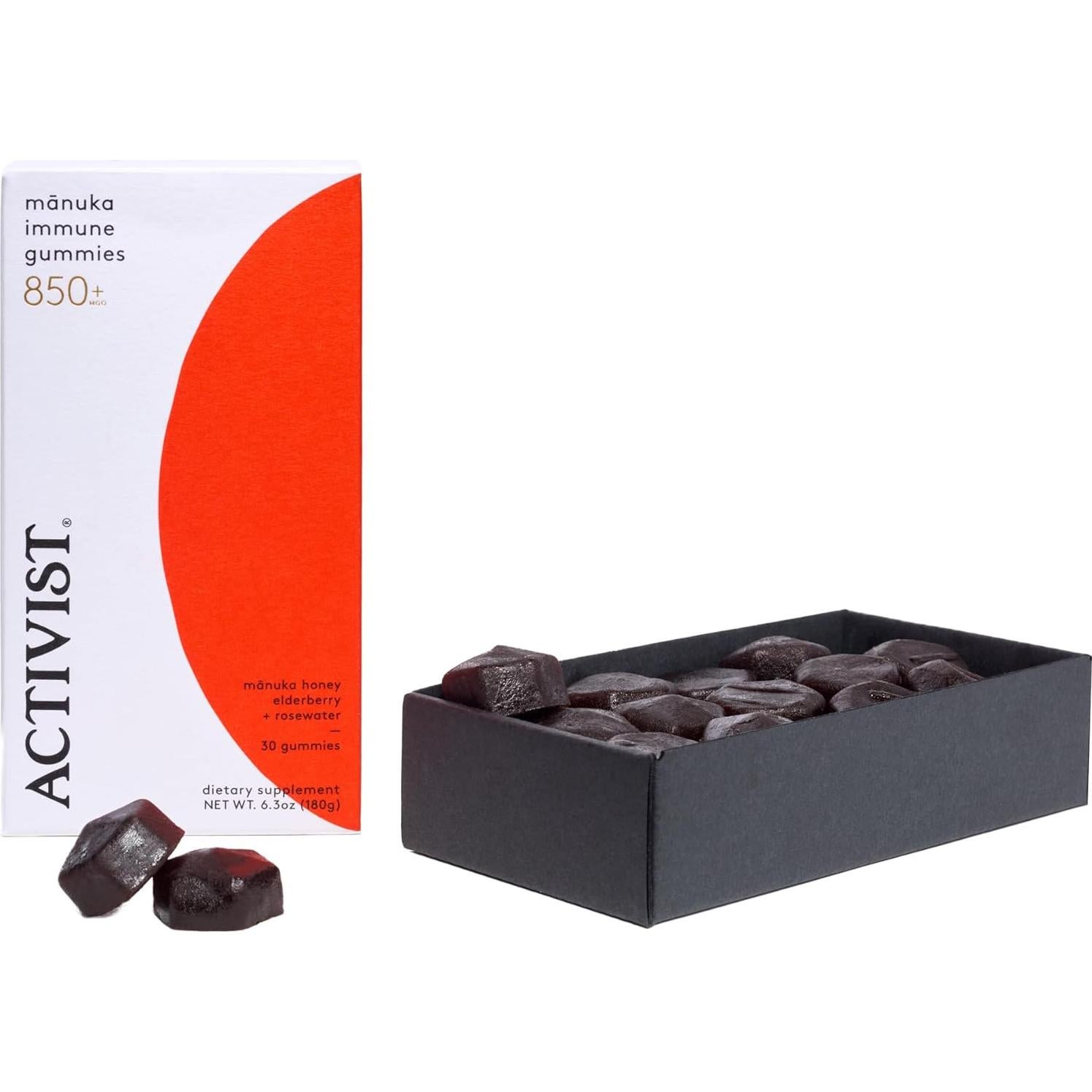 Gomas Inmunes ACTIVIST con Miel de Manuka Cruda 850+MGO 30 Unidades