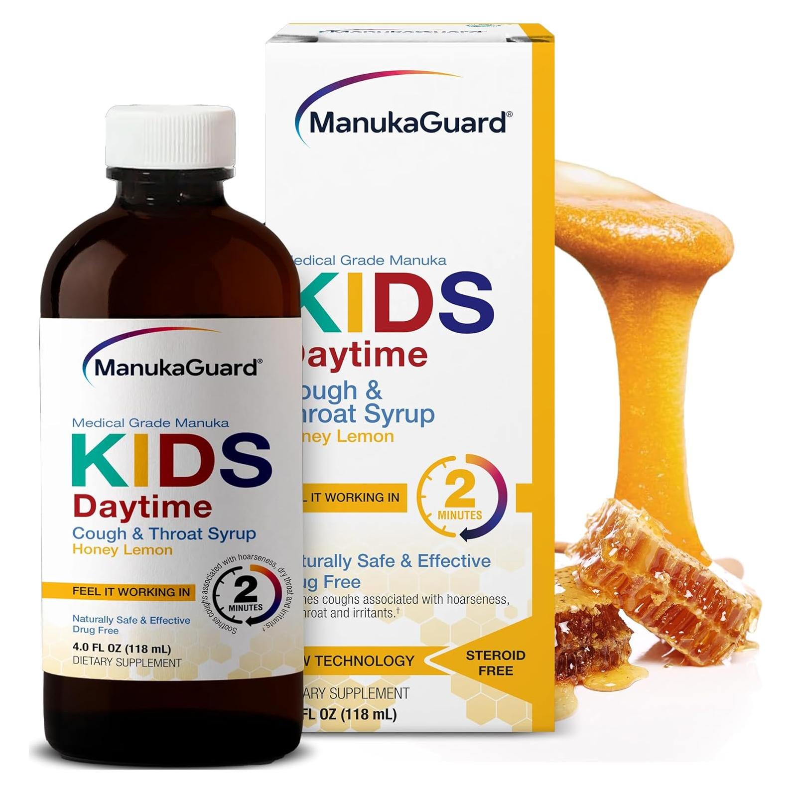 Jarabe de garganta ManukaGuard Kids Miel de Manuka MGO 400