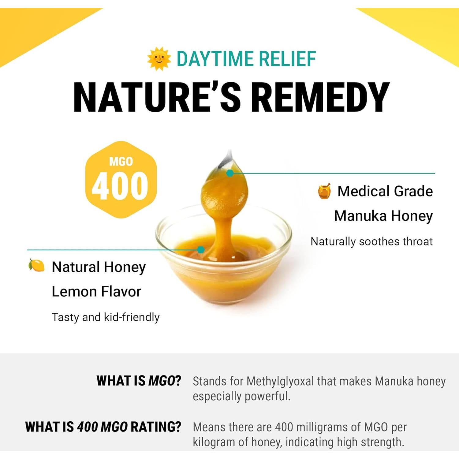 Jarabe de garganta ManukaGuard Kids Miel de Manuka MGO 400