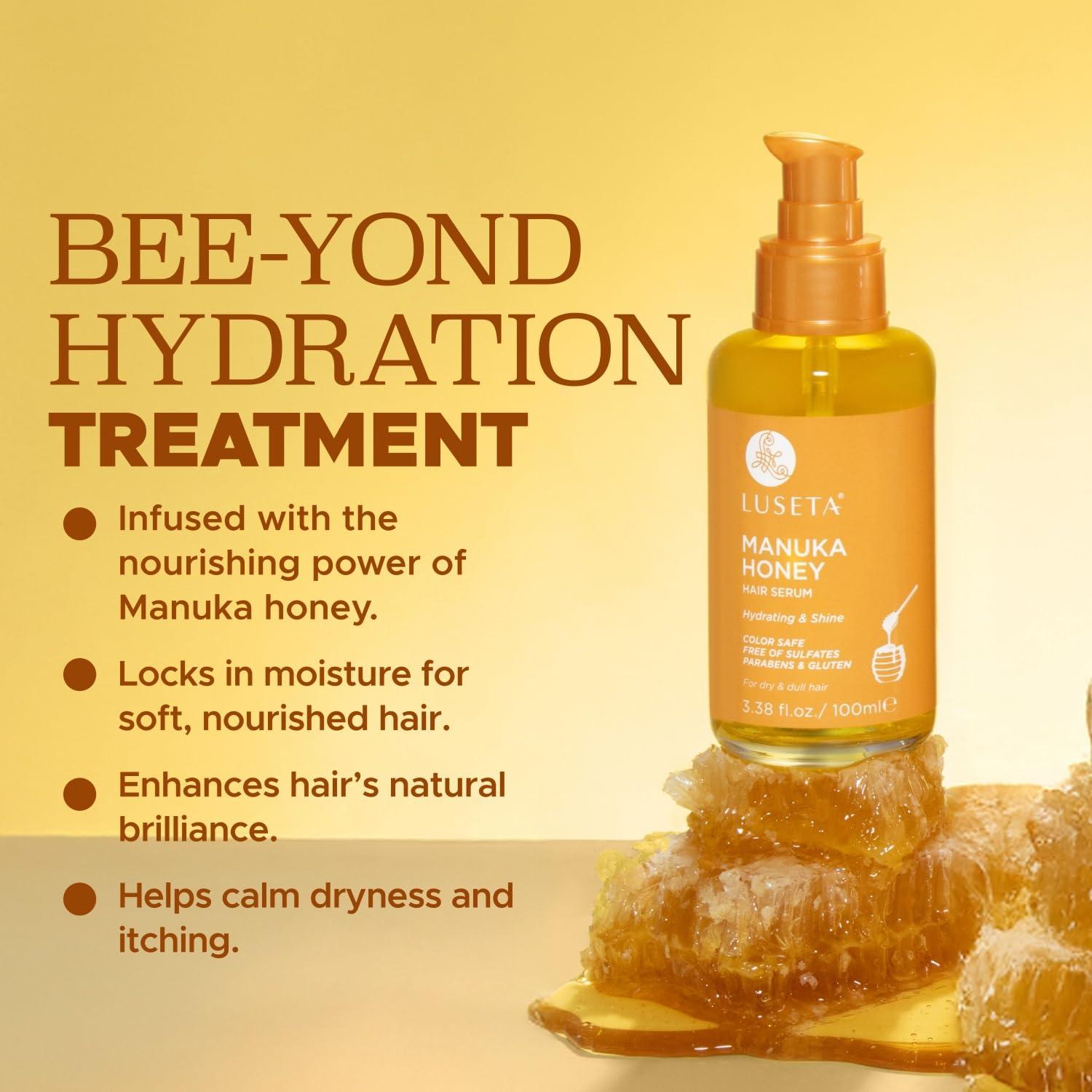 Aceite para Cabello Luseta con Miel y Argán 248.5g - Hidratante y Brillo