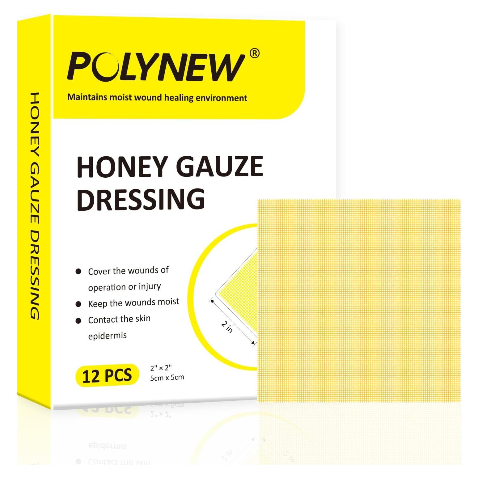 Venda de Gasa con Miel de Manuka Dermacare 5.08cm - 12 Paquetes