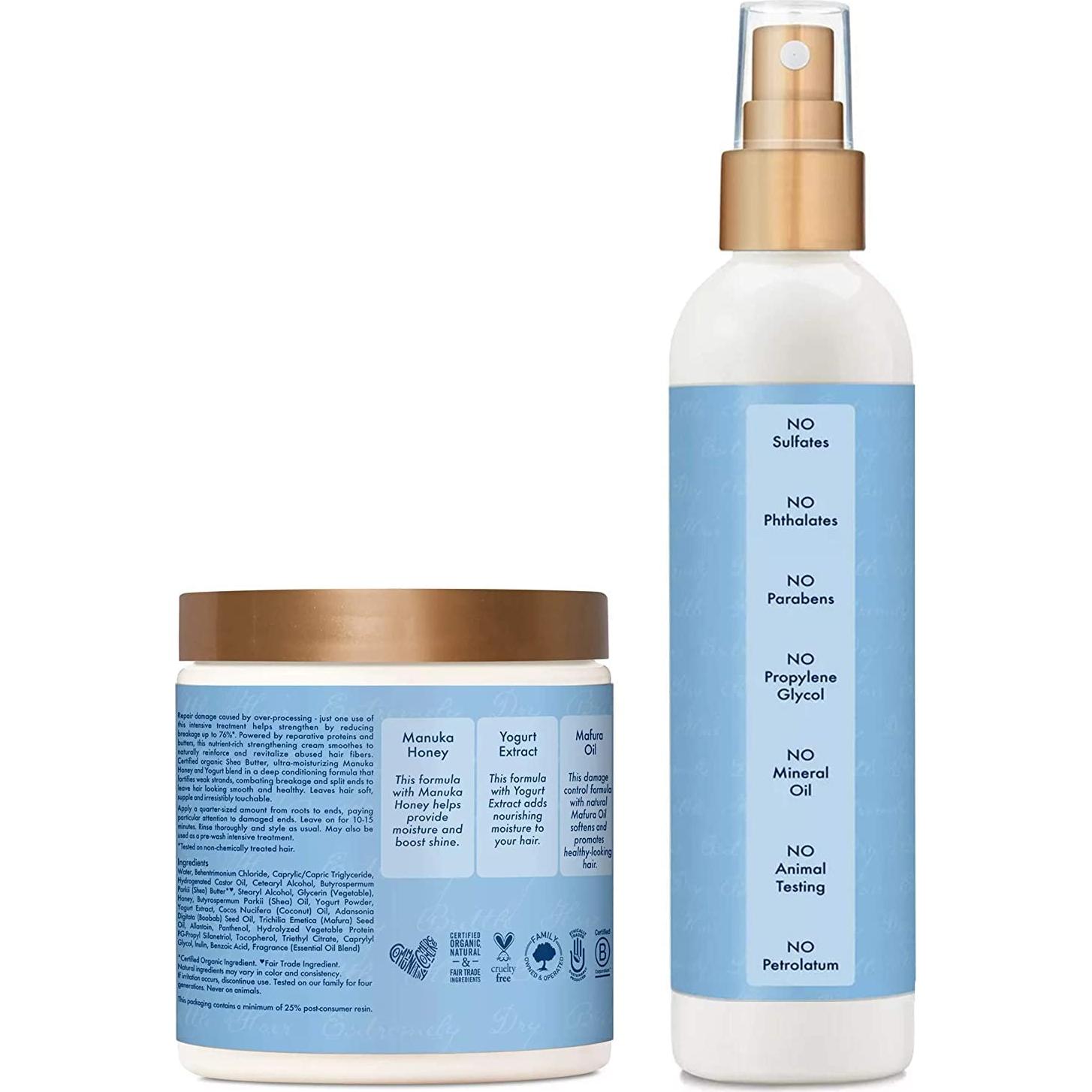 Set de Tratamiento Hidratante SheaMoisture Miel de Manuka 2 Piezas