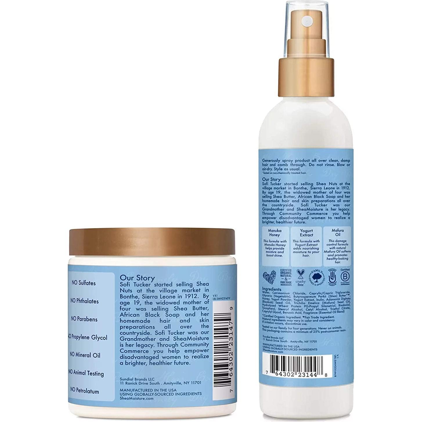 Set de Tratamiento Hidratante SheaMoisture Miel de Manuka 2 Piezas