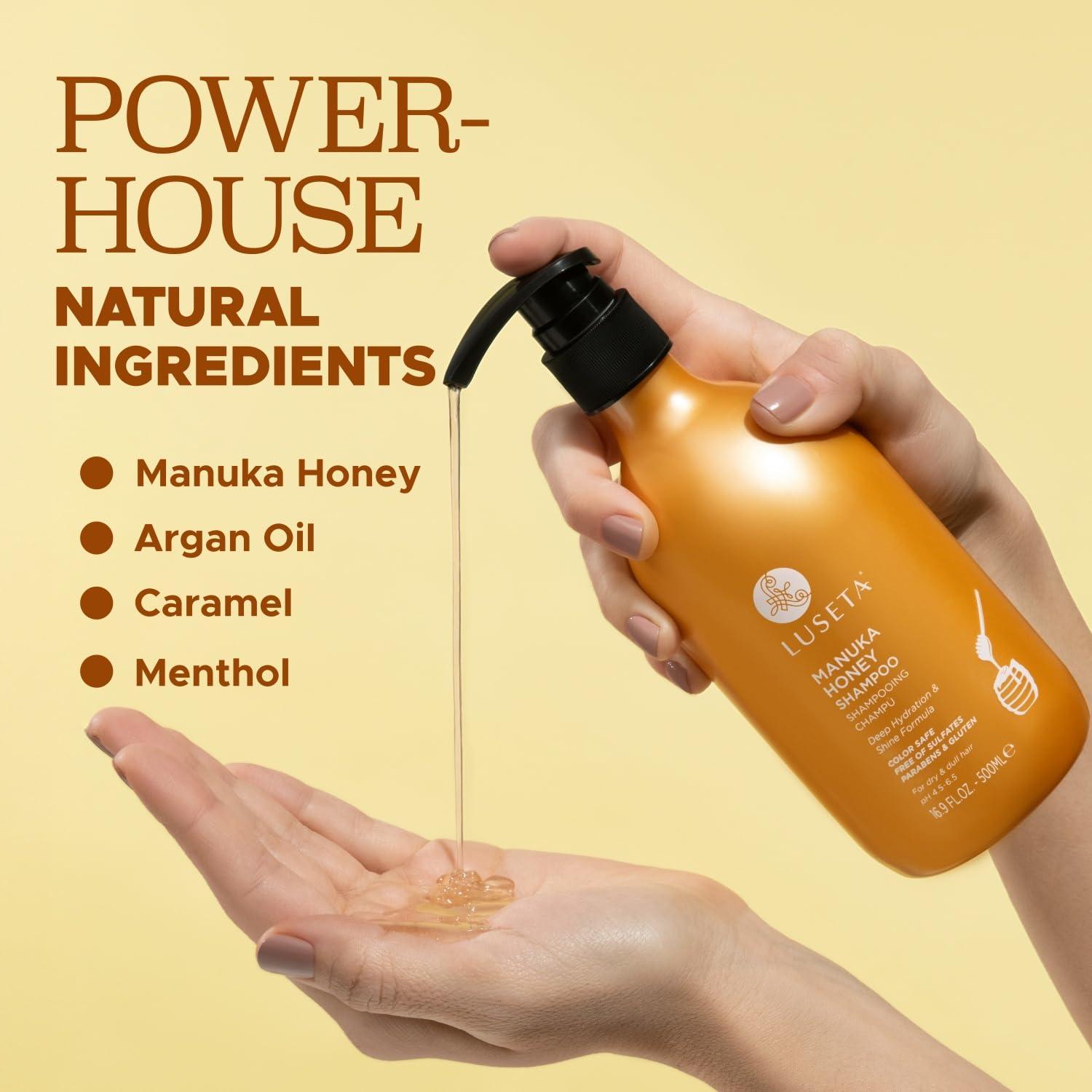 Champú Hidratante Luseta con Miel de Manuka 478ml - Cabello Seco