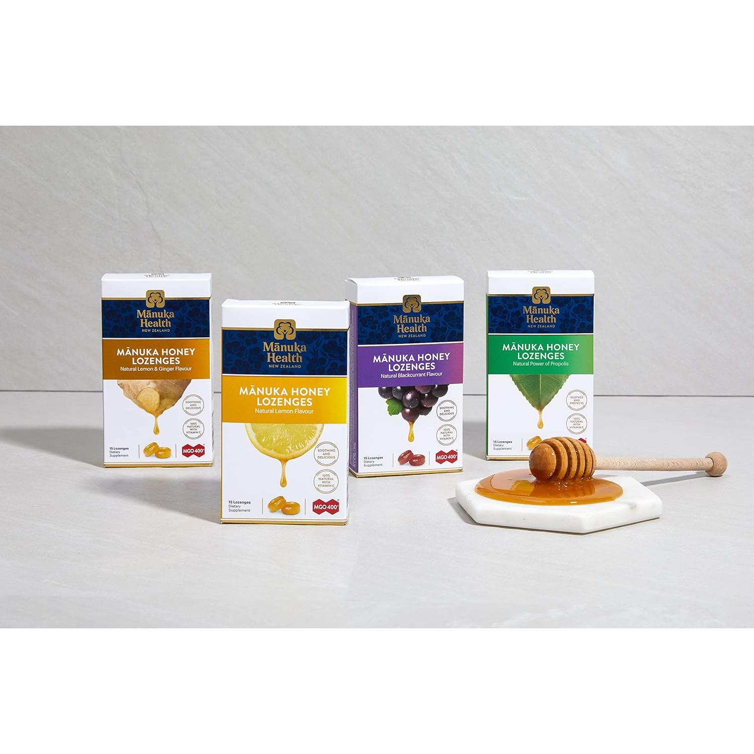 Caramelos de Miel Manuka Health MGO 400+ - Paquete Variado 60 Unidades
