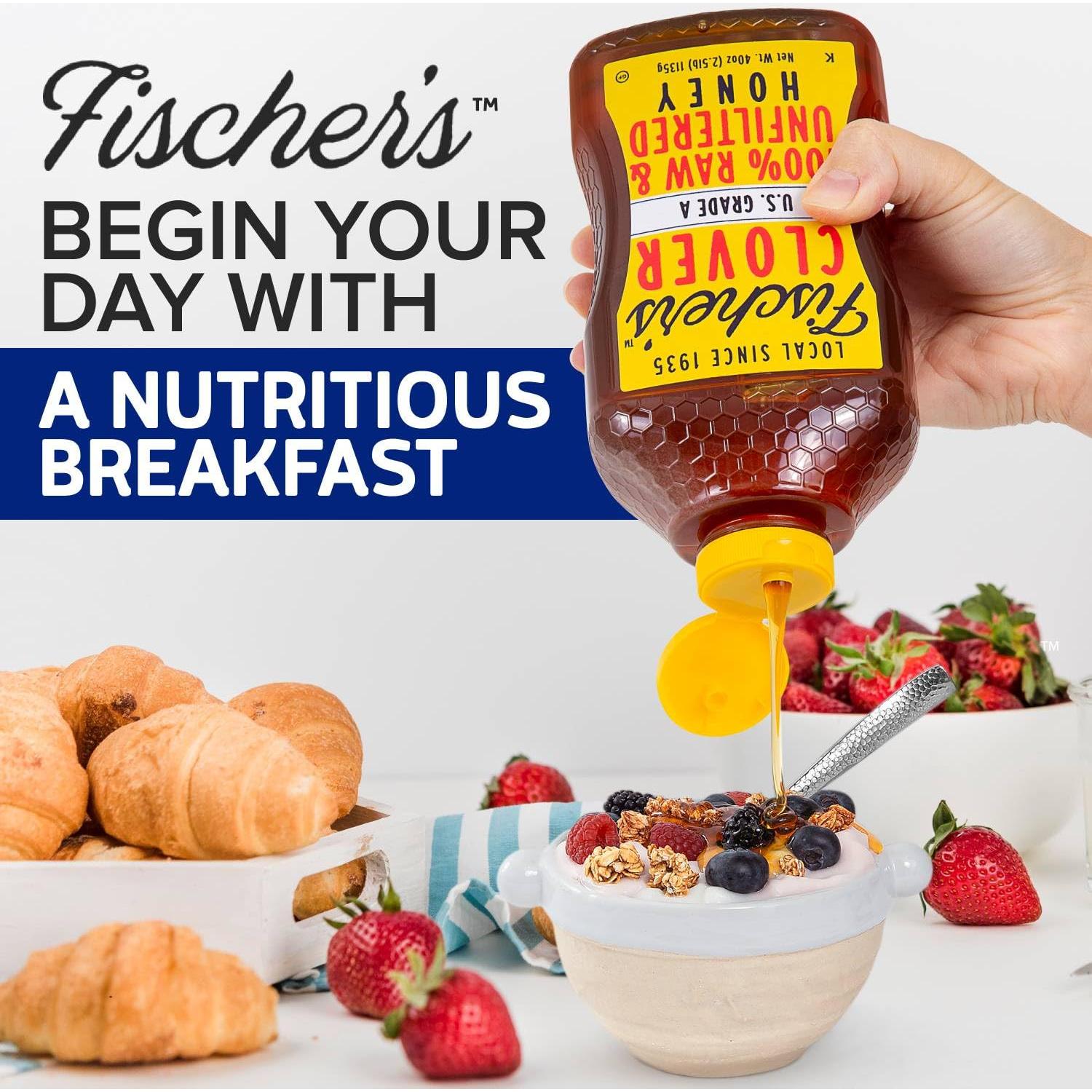 Miel Cruda Sin Filtrar Fischer 1134 g - 100% Pura y Natural