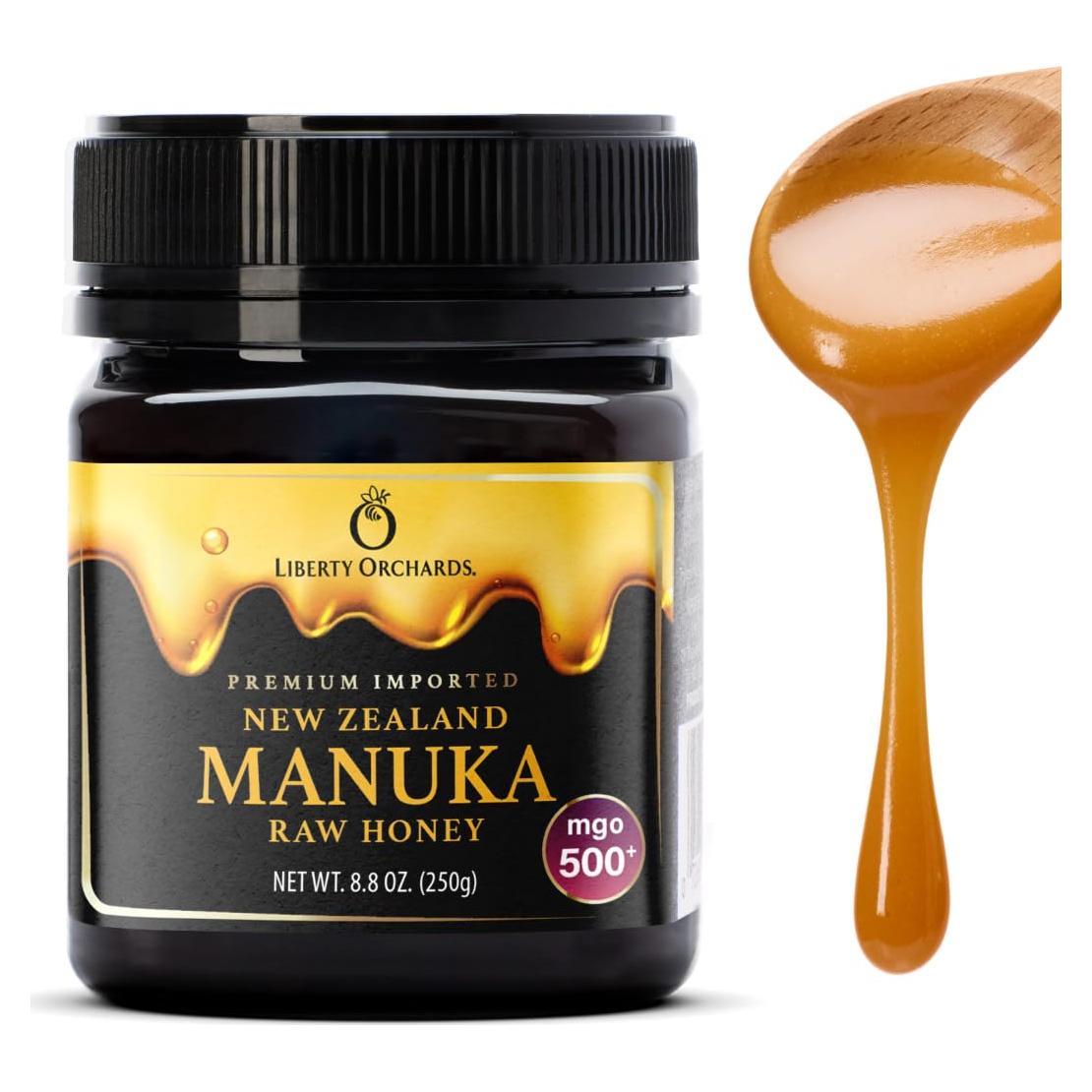 Miel Manuka Cruda Orgánica Liberty Orchards 250g MGO 500+