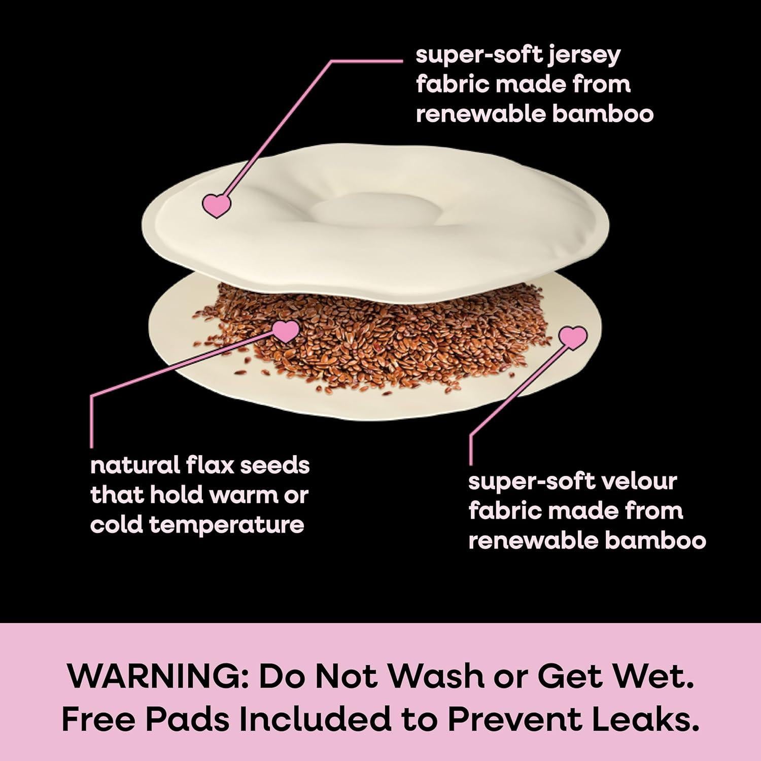 Almohadas de Lactancia Bamboobies 2 Piezas Reutilizables