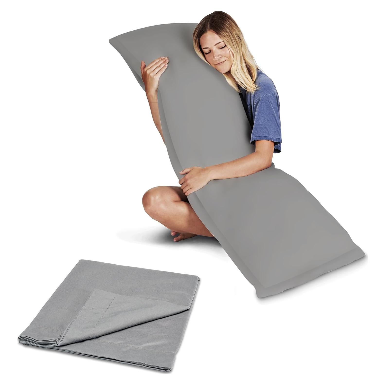 Almohada Corporal Snuggle-Pedic 20x137 cm Soporte Completo Gris