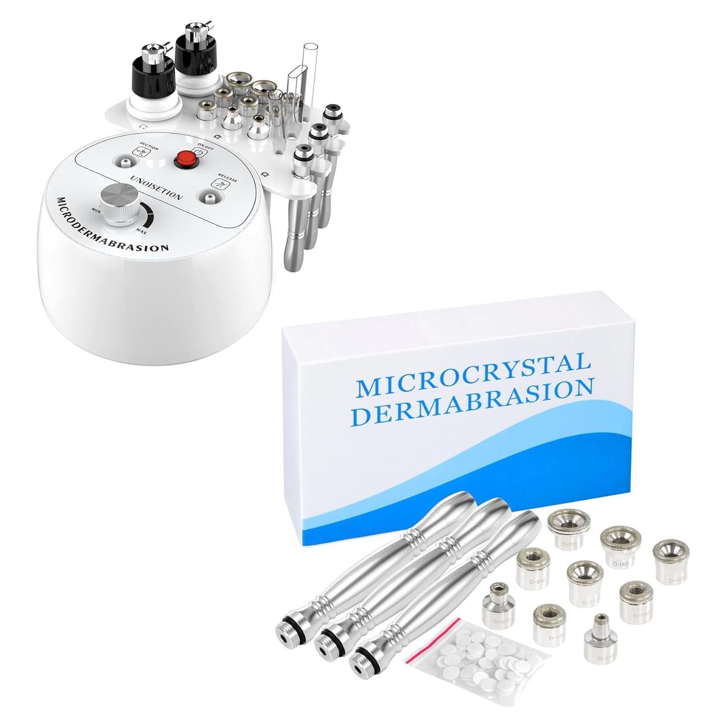 Máquina de Microdermoabrasión UNOISETION con Puntas de Diamante y 50 Filtros