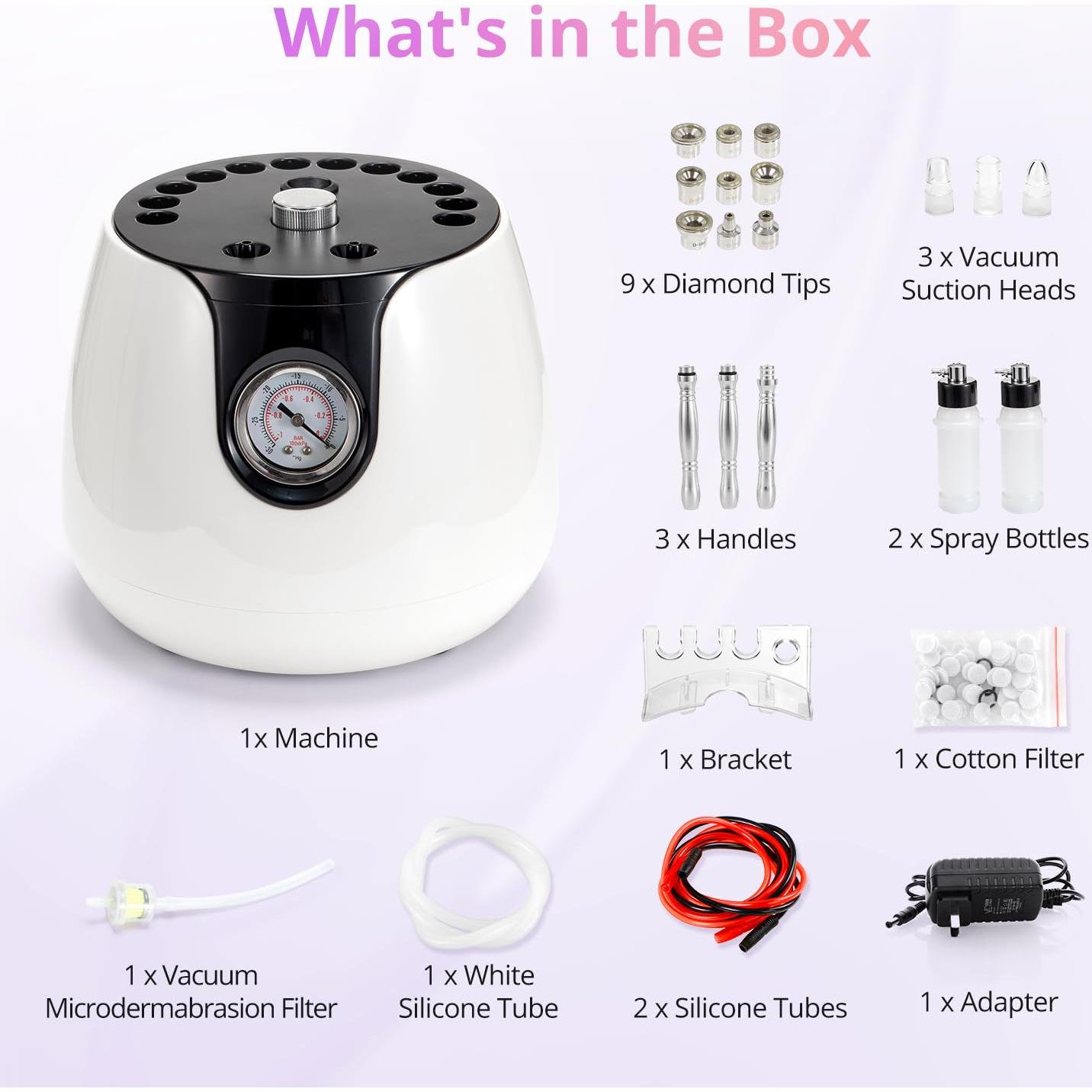 Máquina de Microdermoabrasión UNOISETION 3 en 1 para Cuidado Facial