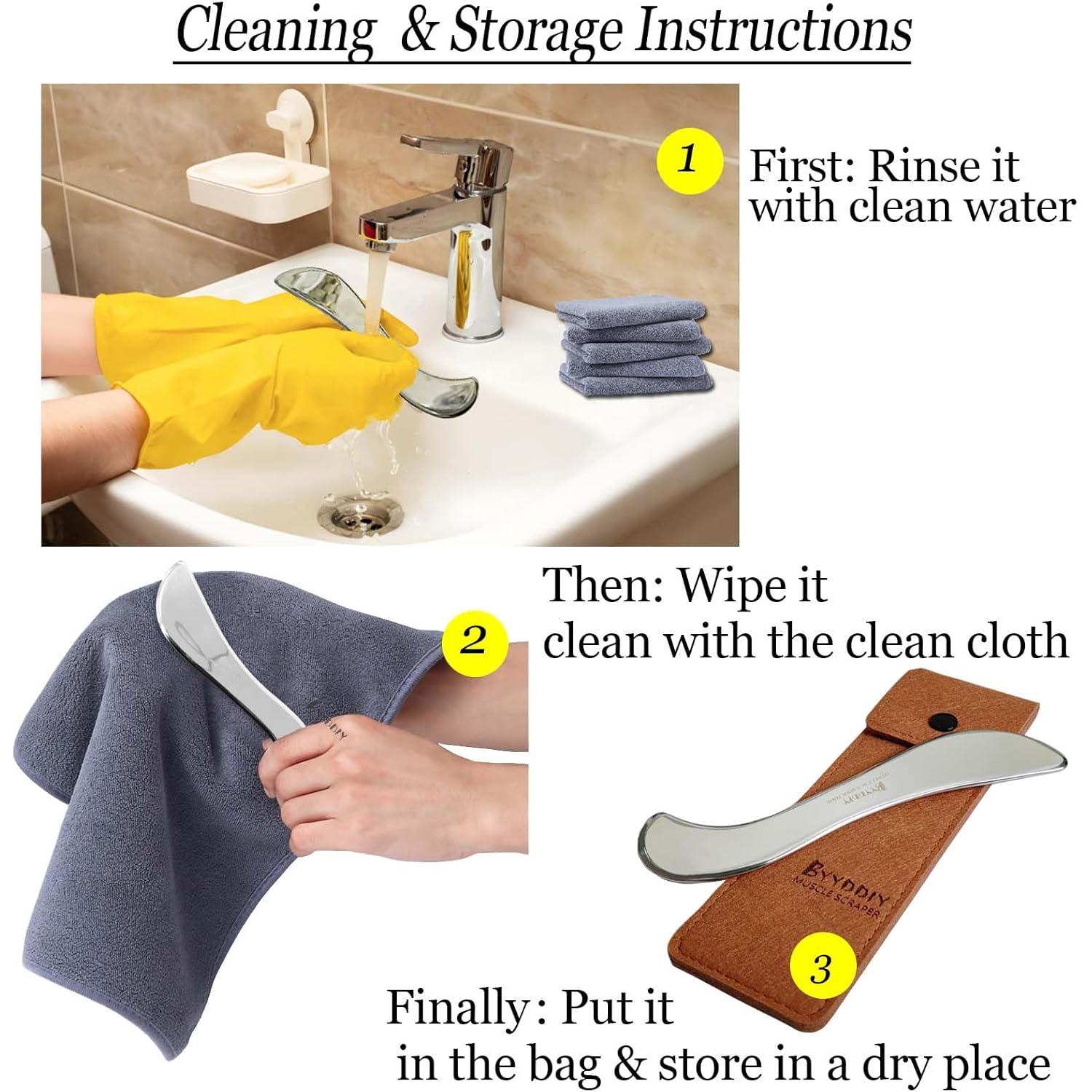 Juego de Herramientas de Raspado BYYDDIY 3 en 1 Acero Inoxidable