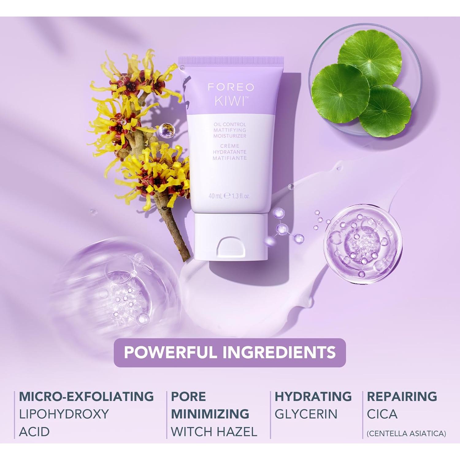 Hidratante Matificante Control de Aceite FOREO KIWI 38 g - Piel Grasa