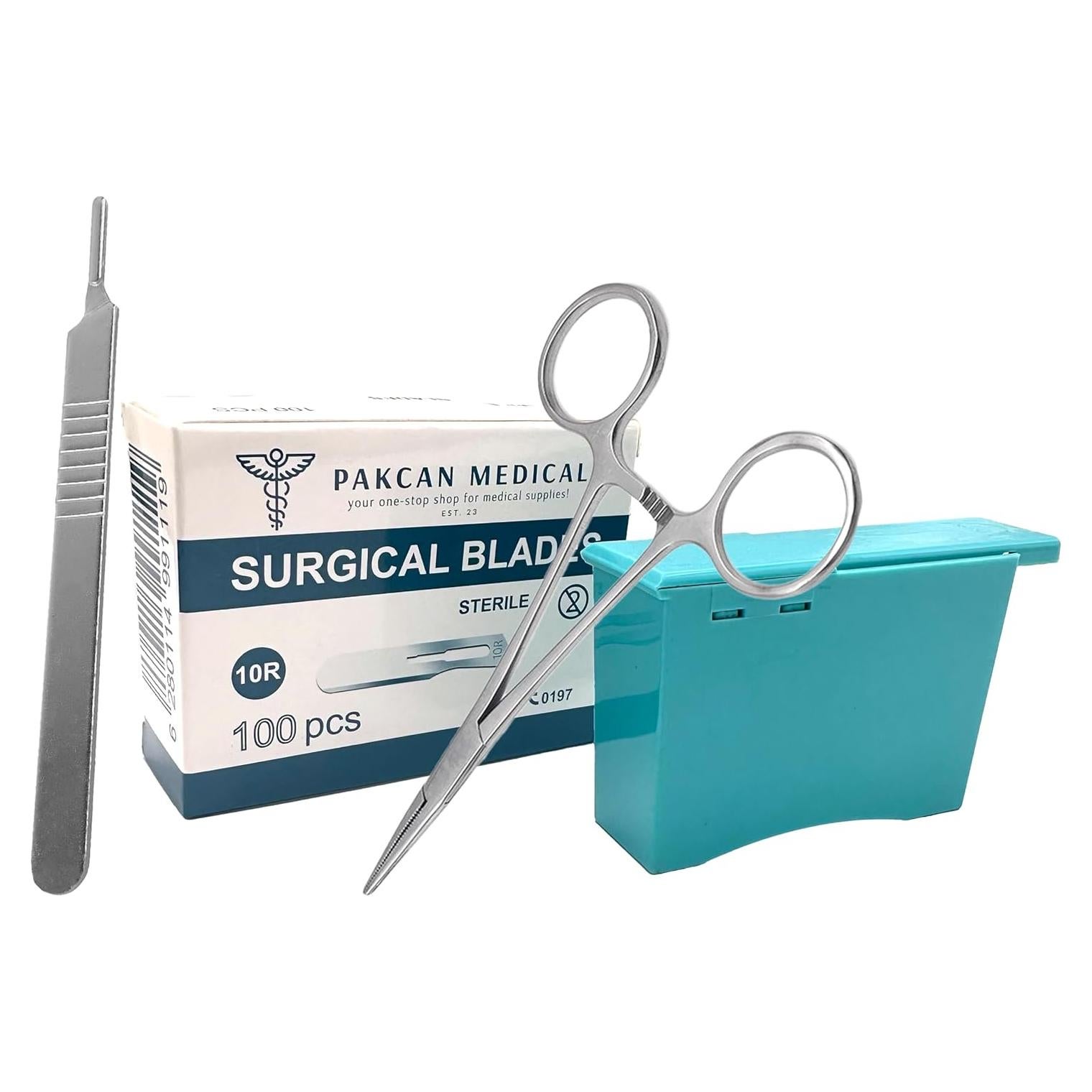 Kit Profesional de Dermaplaning Pakcan Medical 10R - 100 Cuchillas