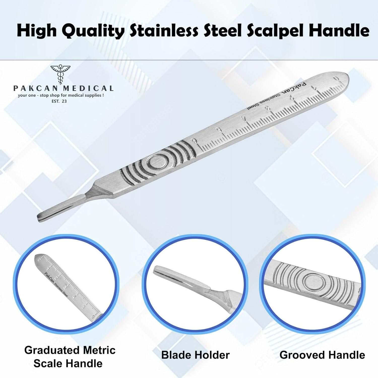 Kit Profesional de Dermaplaning Pakcan Medical 10R - 100 Cuchillas