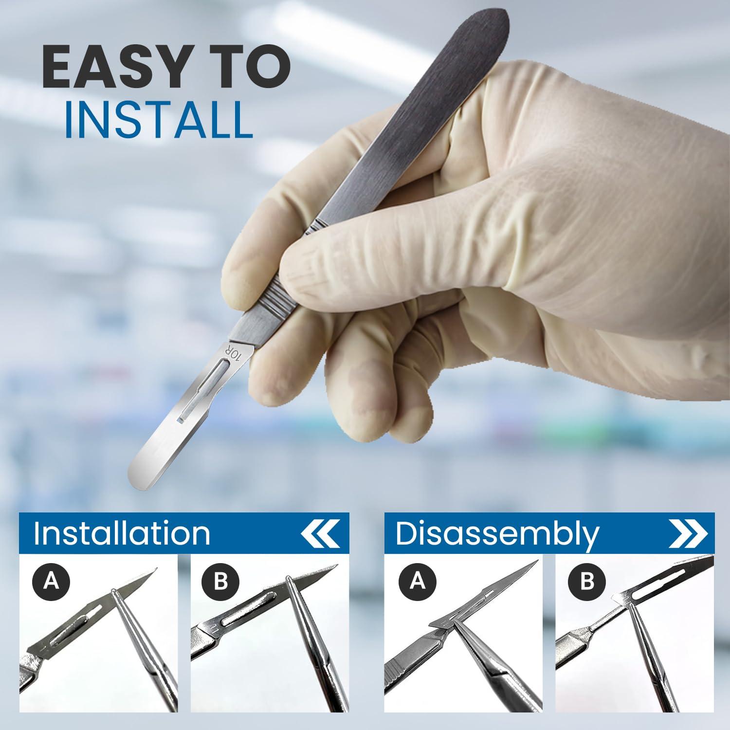 Kit Profesional de Dermaplaning Pakcan Medical 10R - 100 Cuchillas