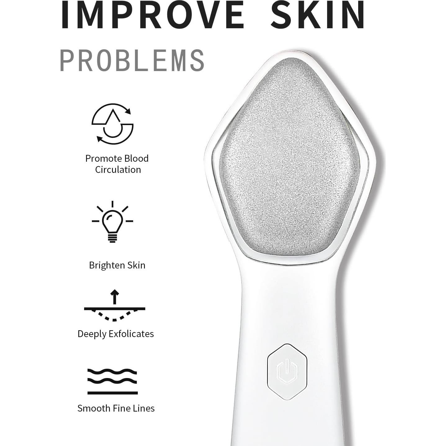 Máquina de Microdermoabrasión 2-en-1 NEWDERMO Rosa y Blanca