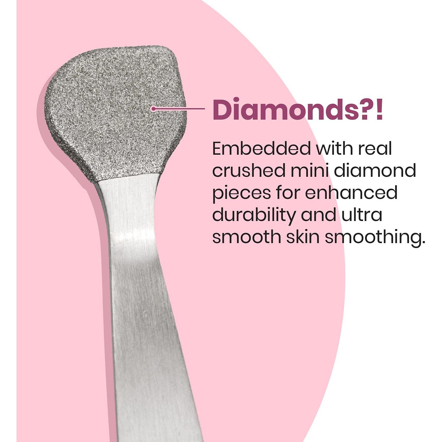 Lindo Beauty Buffer - Herramienta de Microdermoabrasión con Diamante y Exfoliante de Labios