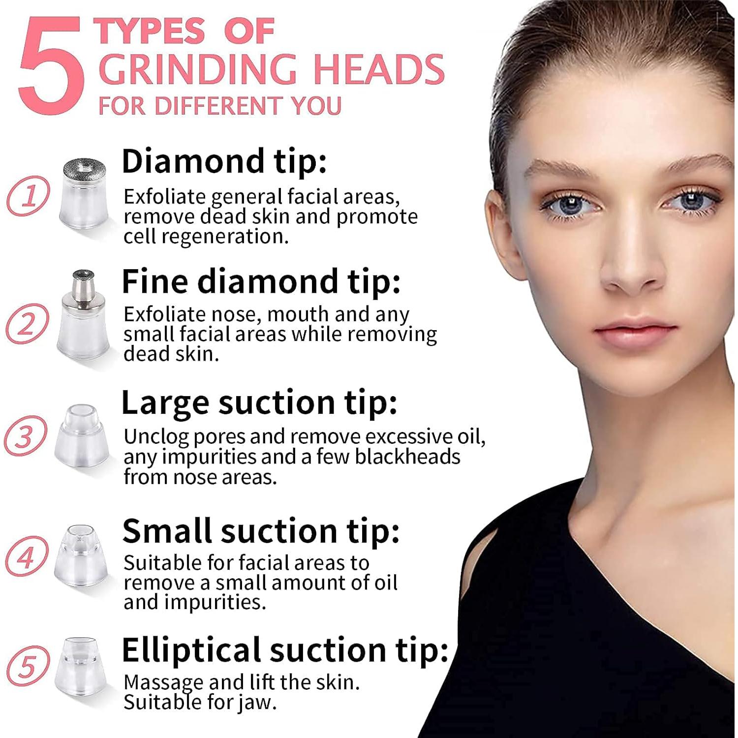 Máquina de Microdermoabrasión NUEVADERMO 2-en-1 Rosa con 120 Filtros