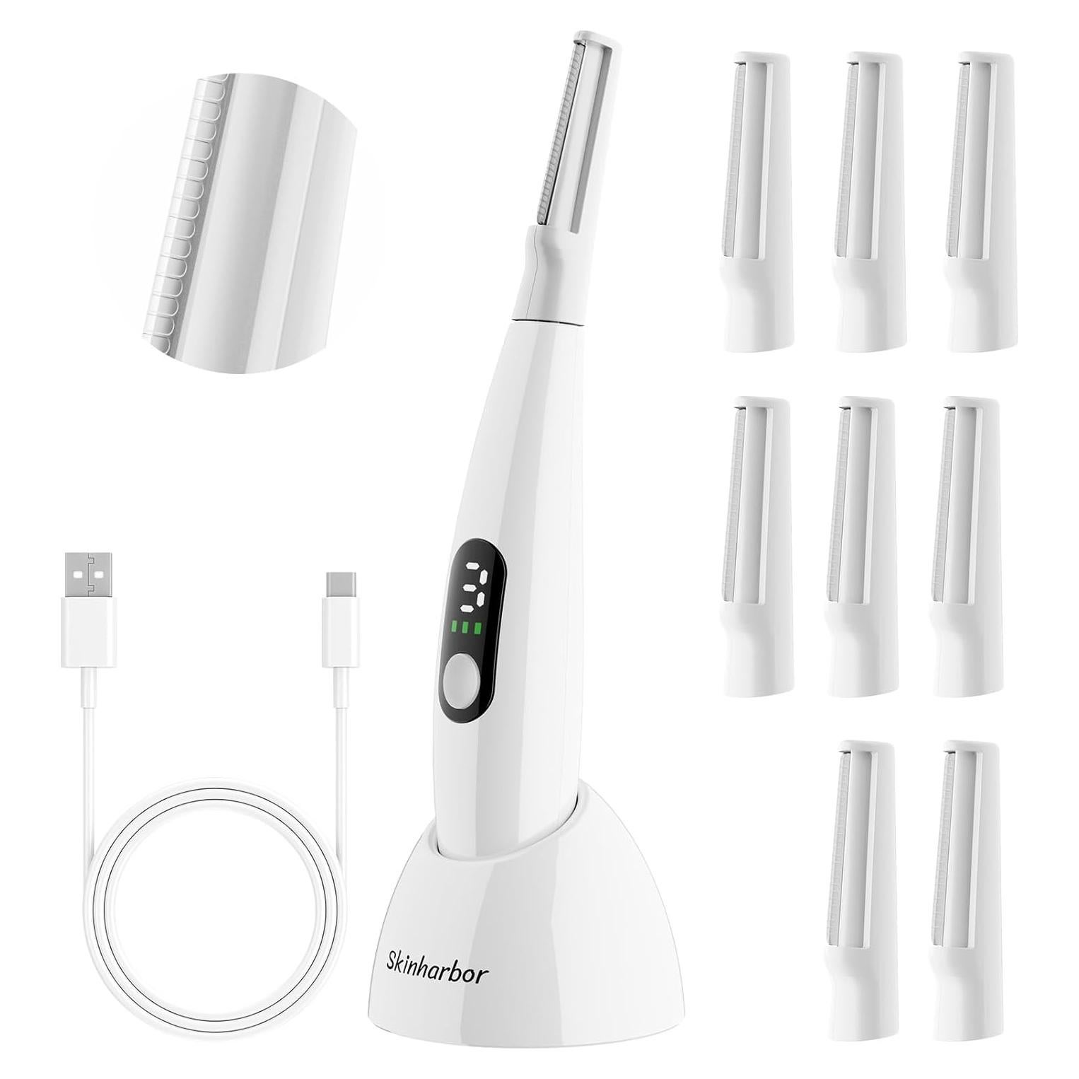 Razor Dermaplane Sonic Skinharbor - Exfoliación Facial 3 Velocidades