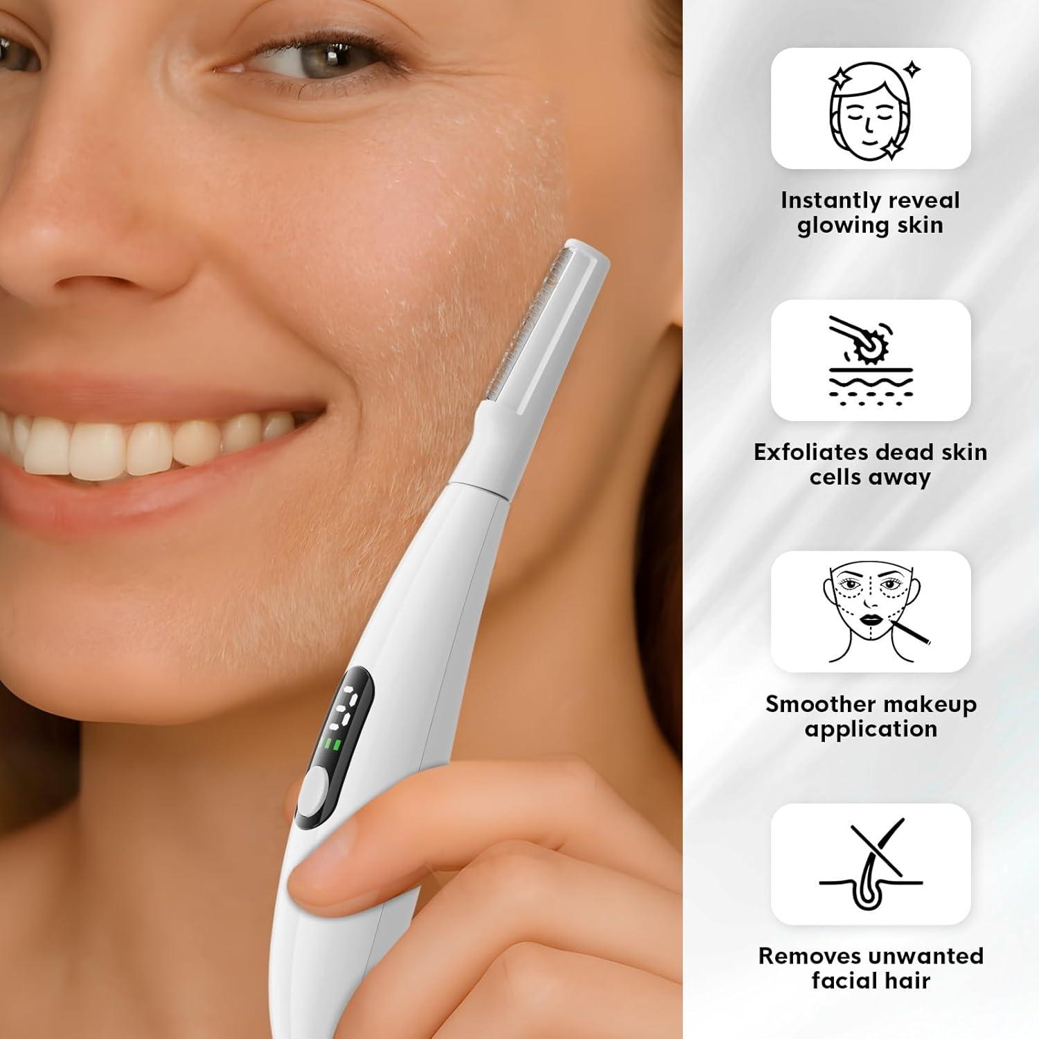 Razor Dermaplane Sonic Skinharbor - Exfoliación Facial 3 Velocidades