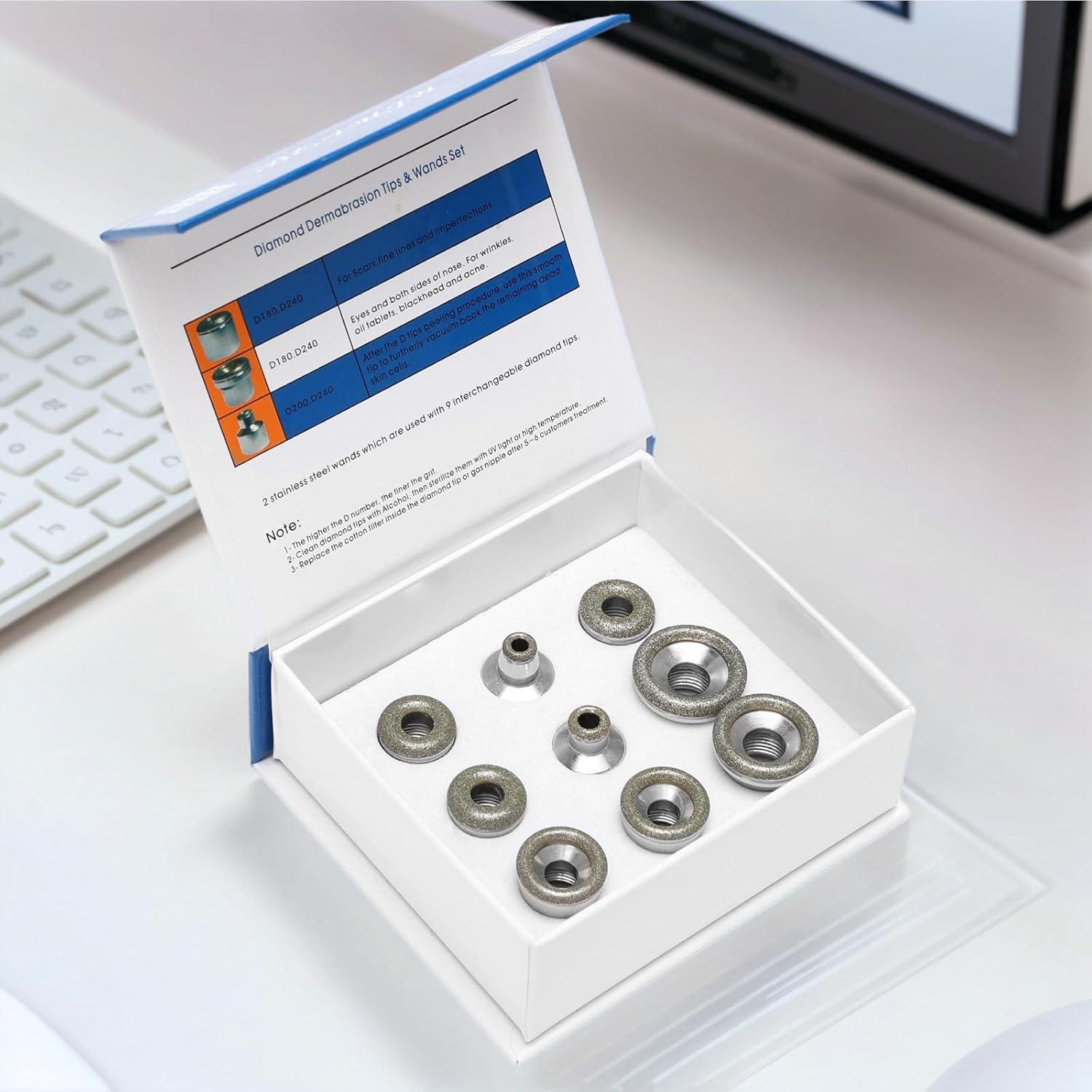 Cabezal de Microdermoabrasión de Diamante mcwdoit - Exfoliador Facial