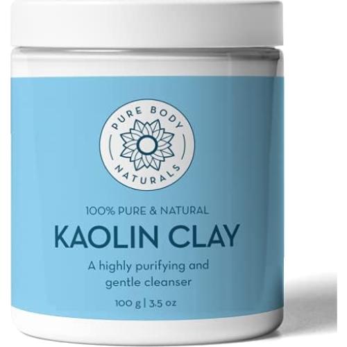 Polvo de Arcilla Kaolin Pure Body Naturals 100 g - Piel Seca y Sensible