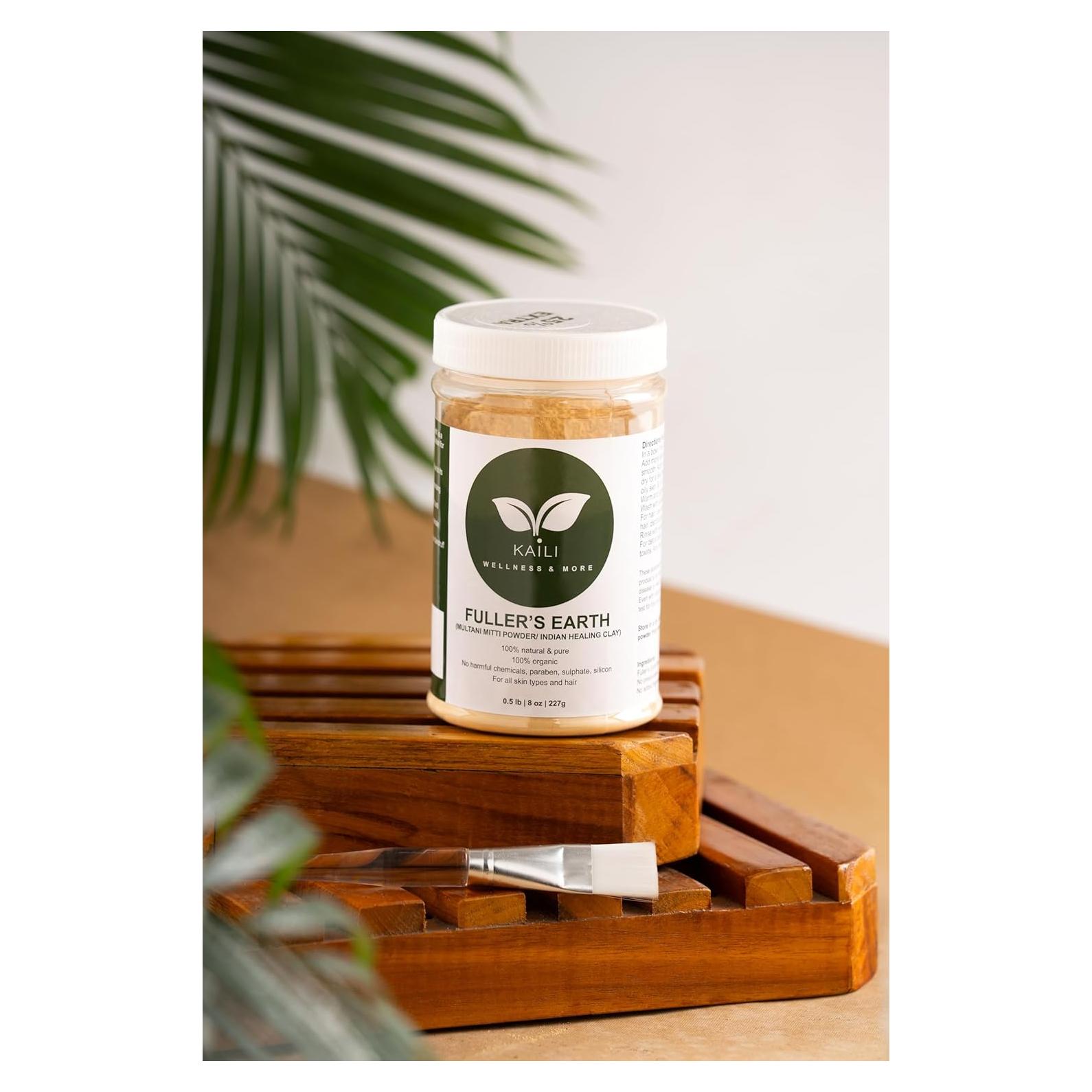 Arcilla Bentonita 100% Natural Kaili 227g - Multani Mitti para Piel y Cabello