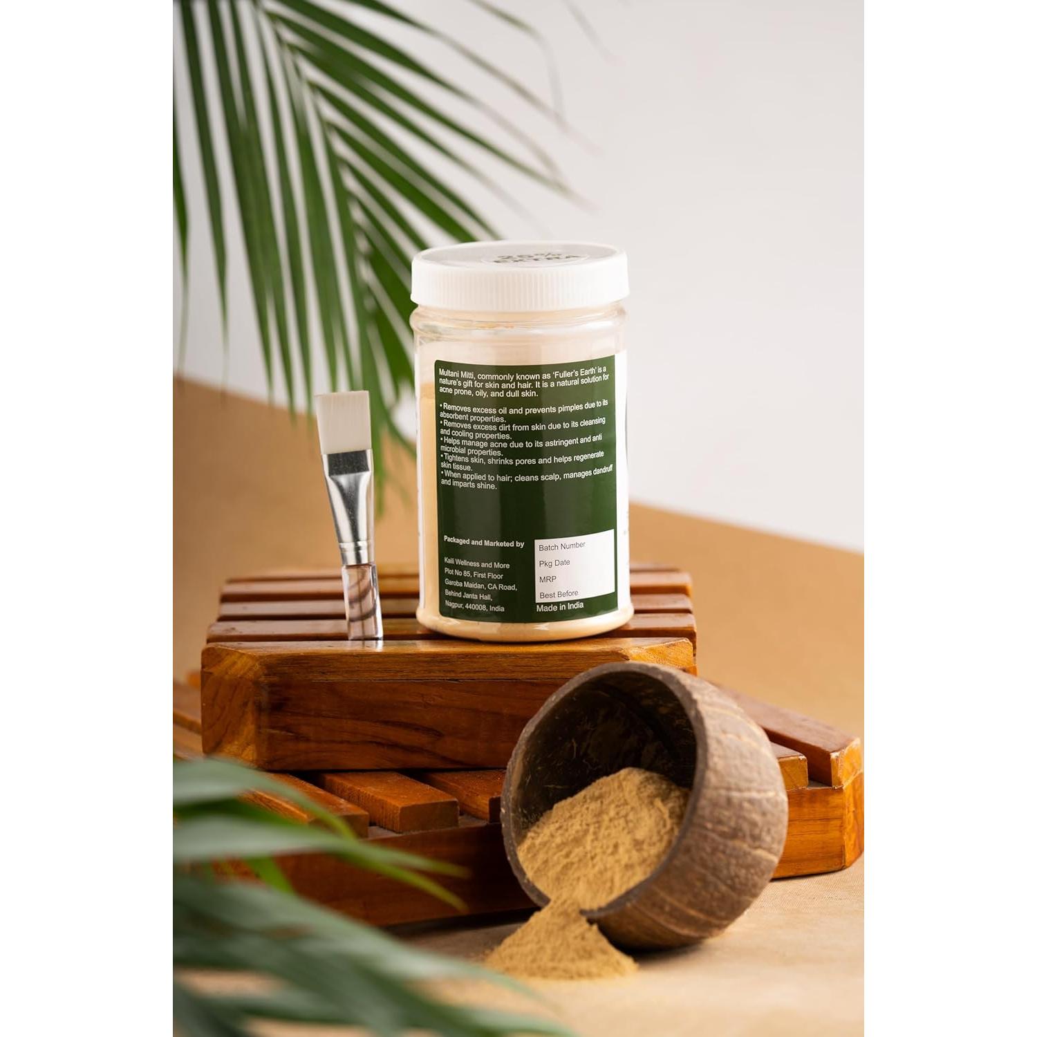 Arcilla Bentonita 100% Natural Kaili 227g - Multani Mitti para Piel y Cabello