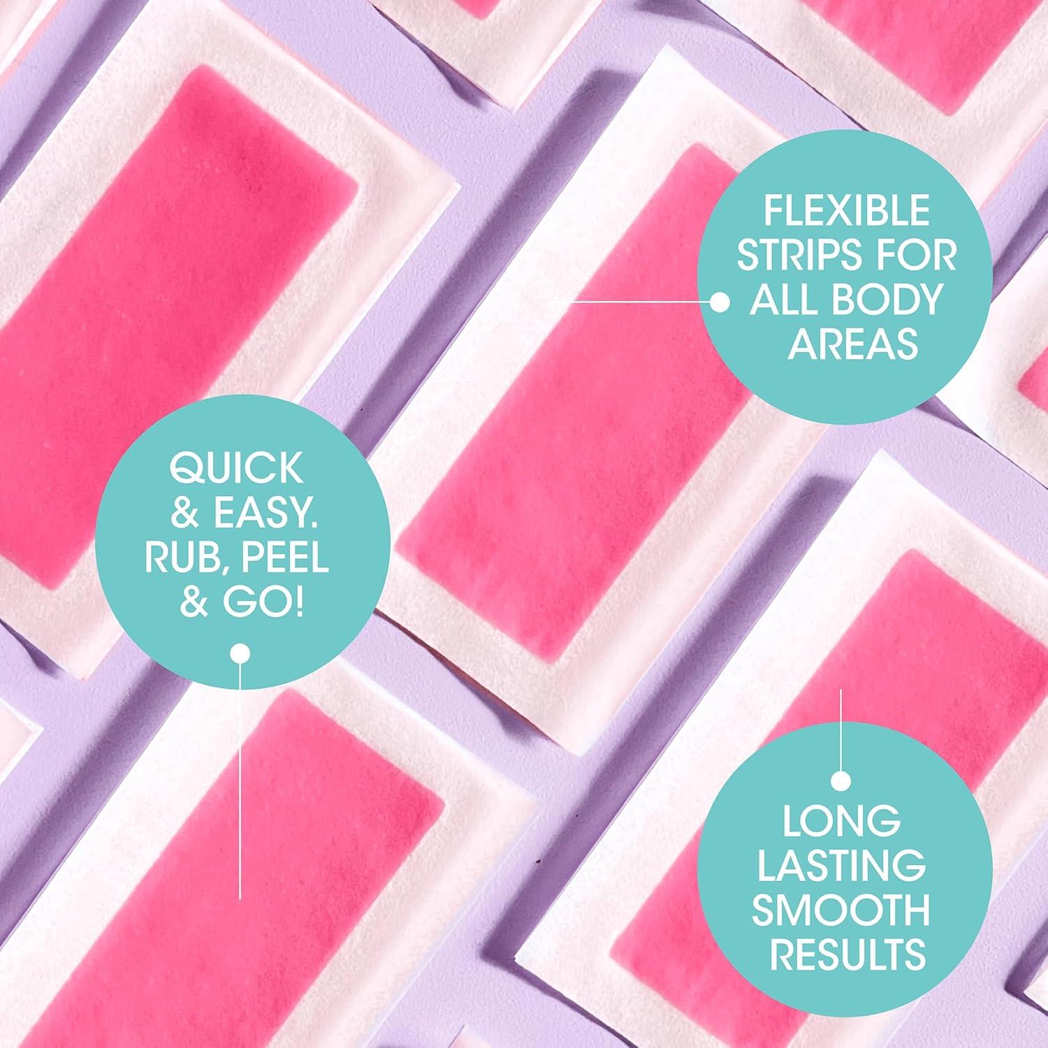 Cintas de Cera Nad's para Piel Sensible - 28 Cintas + 2 Toallitas