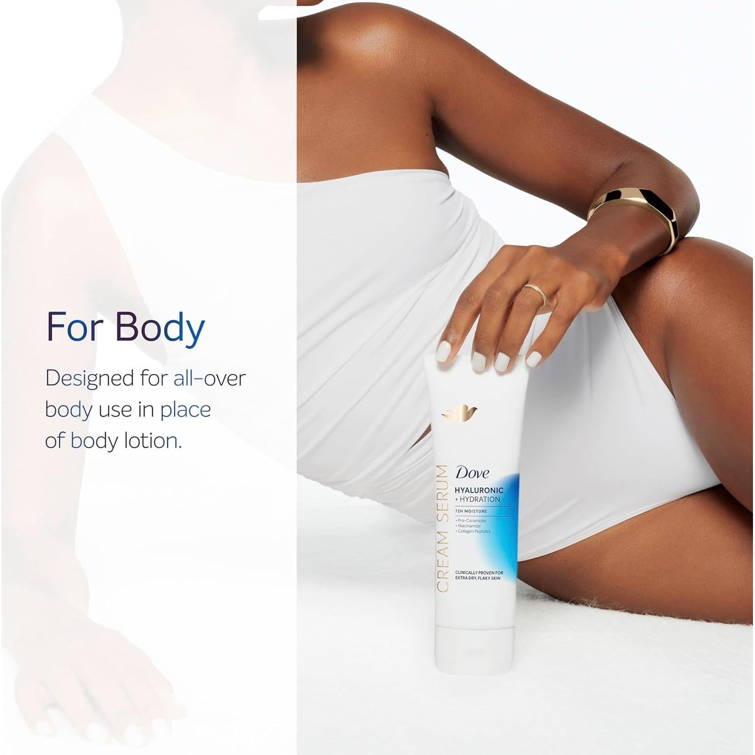 Sérum Crema Dove Ácido Hialurónico 299 g - Hidratación Piel Seca