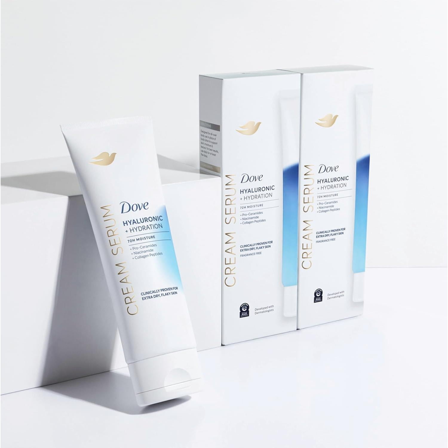 Sérum Crema Dove Ácido Hialurónico 299 g - Hidratación Piel Seca