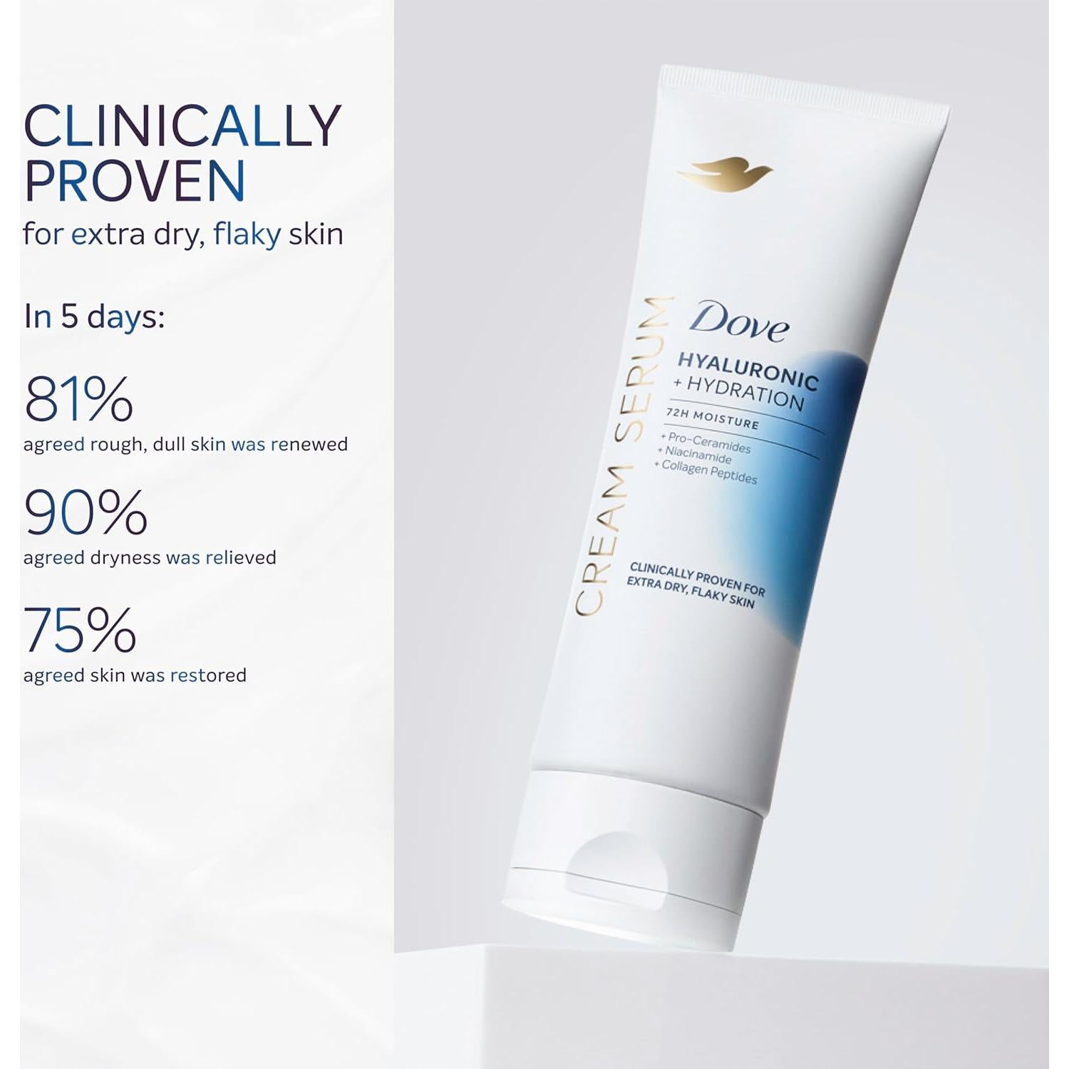 Sérum Crema Dove Ácido Hialurónico 299 g - Hidratación Piel Seca