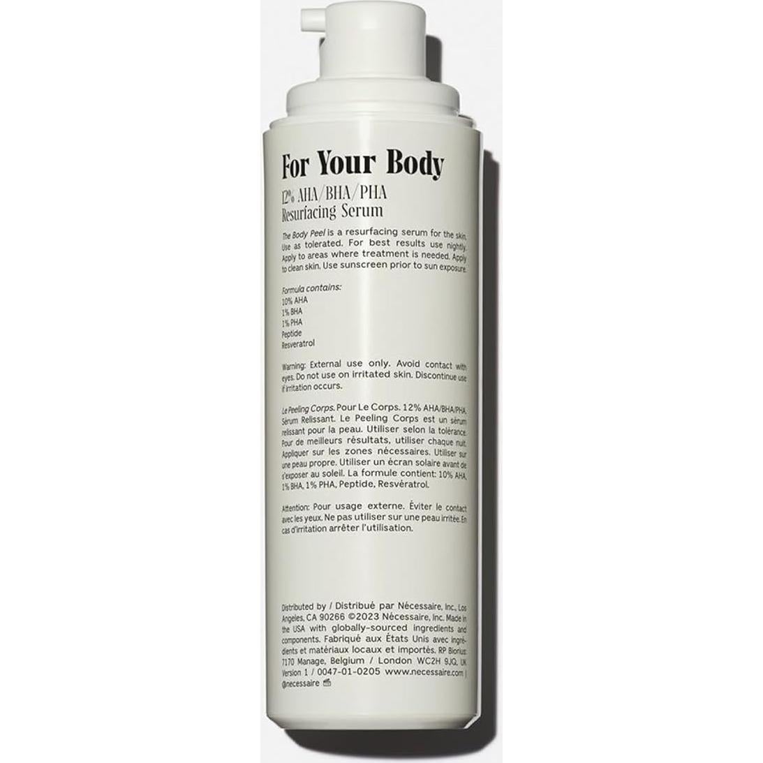 Suero de Renovación The Body Peel Nécessaire 150ml AHA BHA PHA