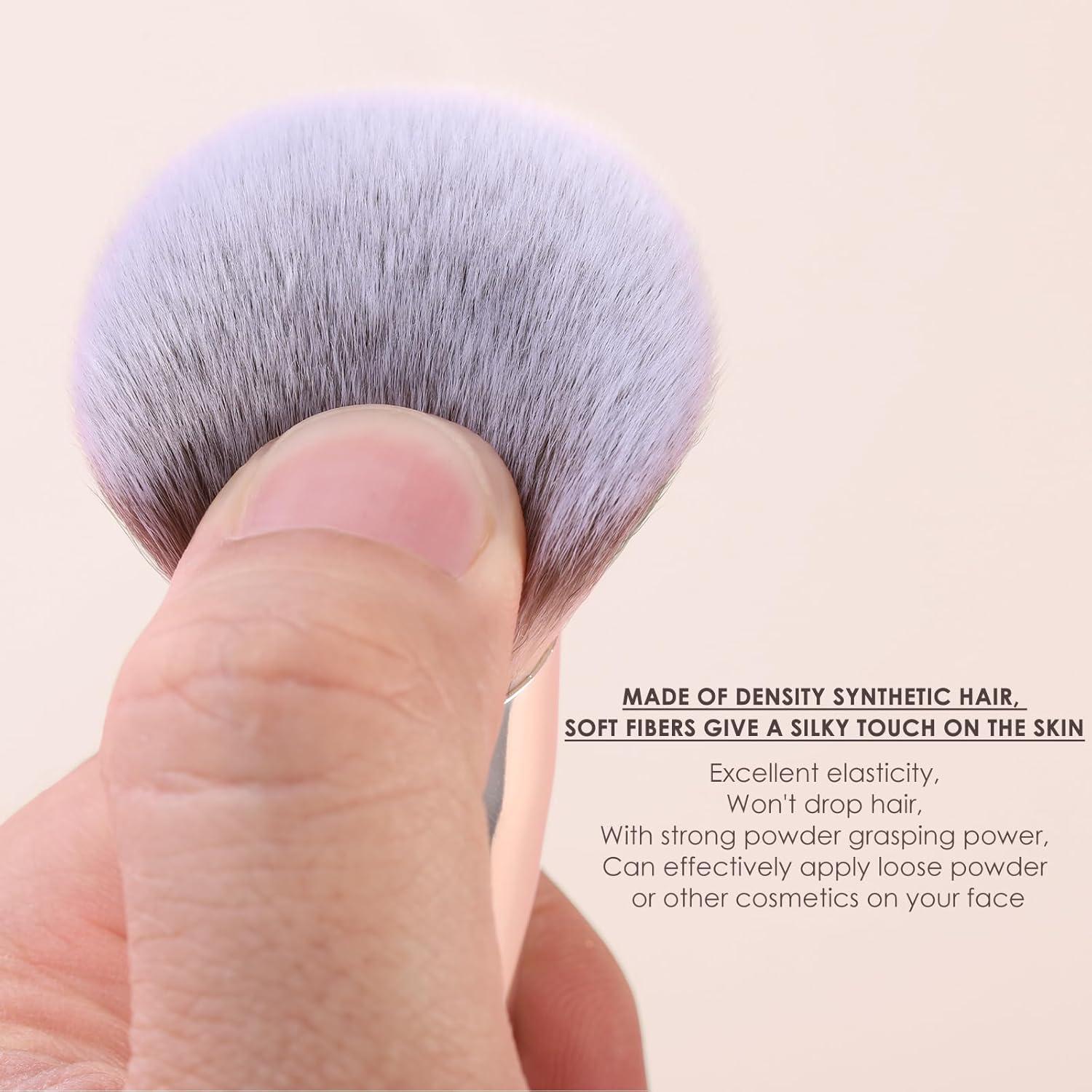 Brocha de Maquillaje KINGMAS Doble Cara Angulada Rosa