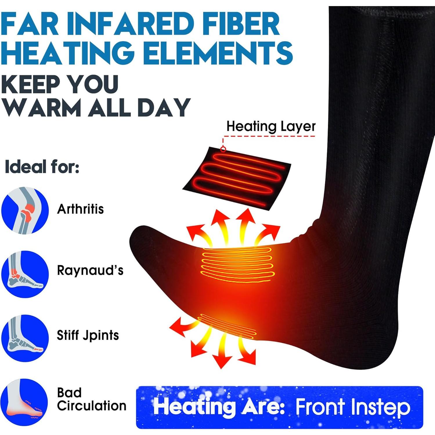 Calcetines Térmicos Recargables Autocastle AC-2023 Unisex