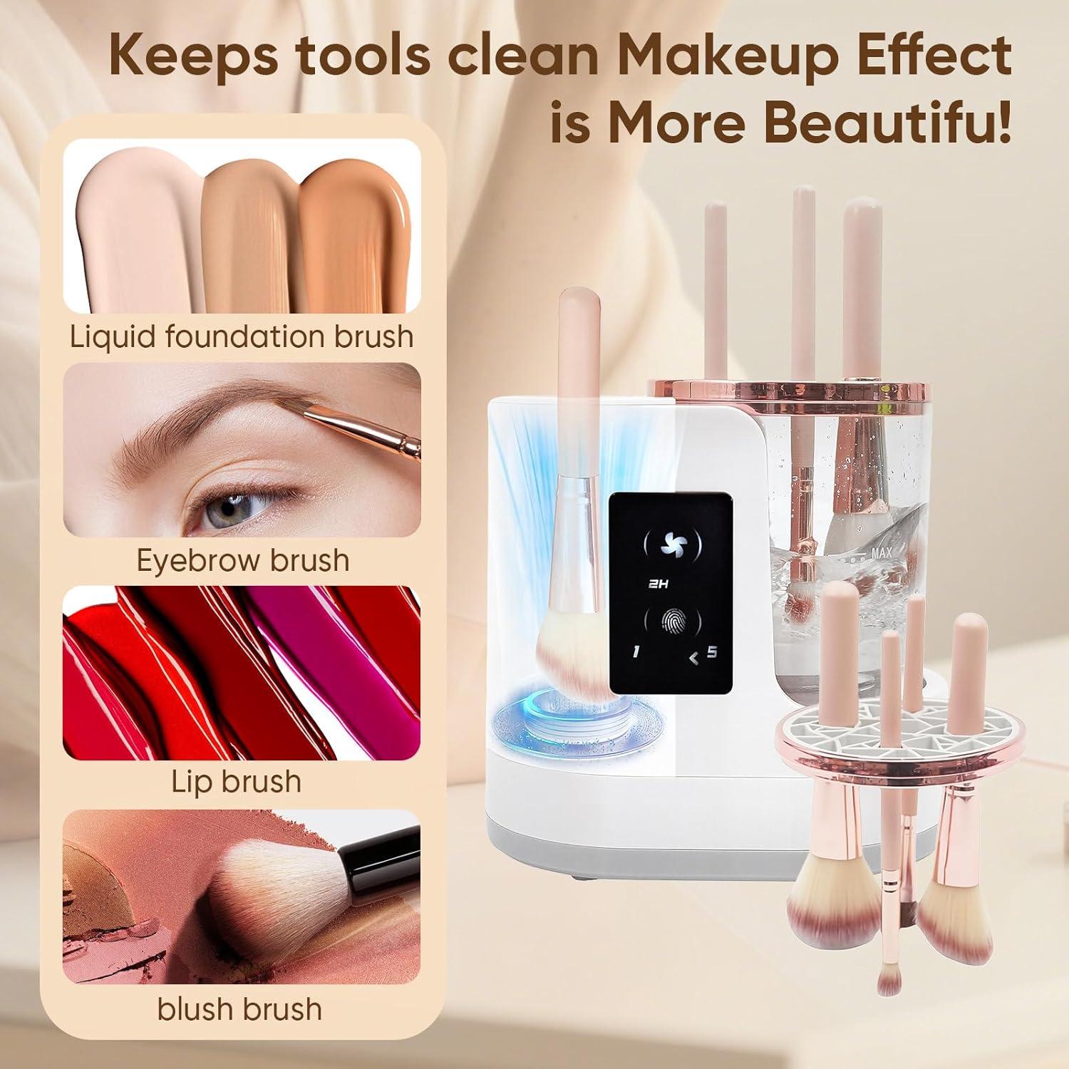 Limpiadora Eléctrica de Brochas Tayuzo 3 en 1 - Secado Rápido