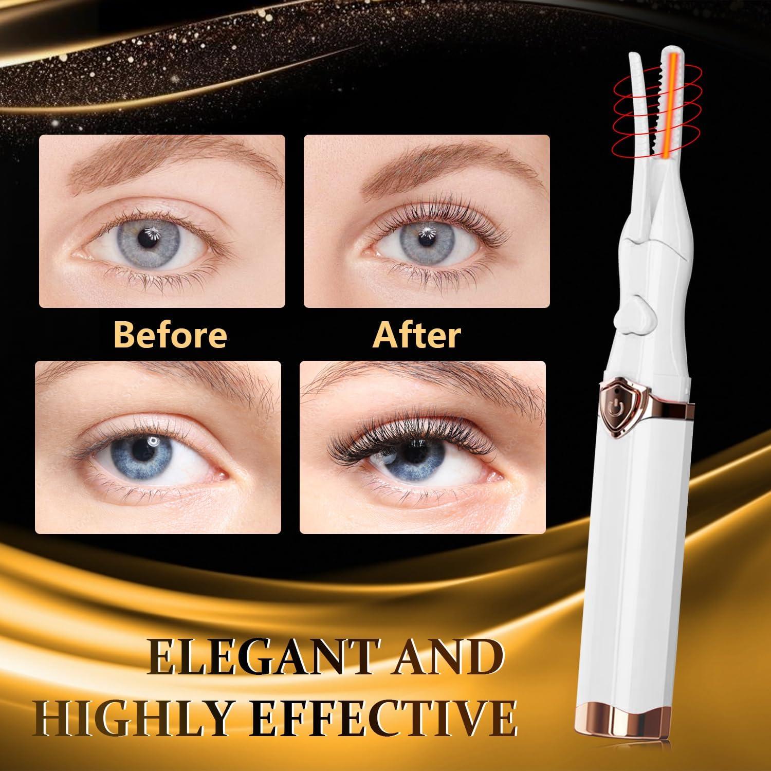 Rizador de Pestañas Calentado Acavado 3 Temperaturas USB Beige