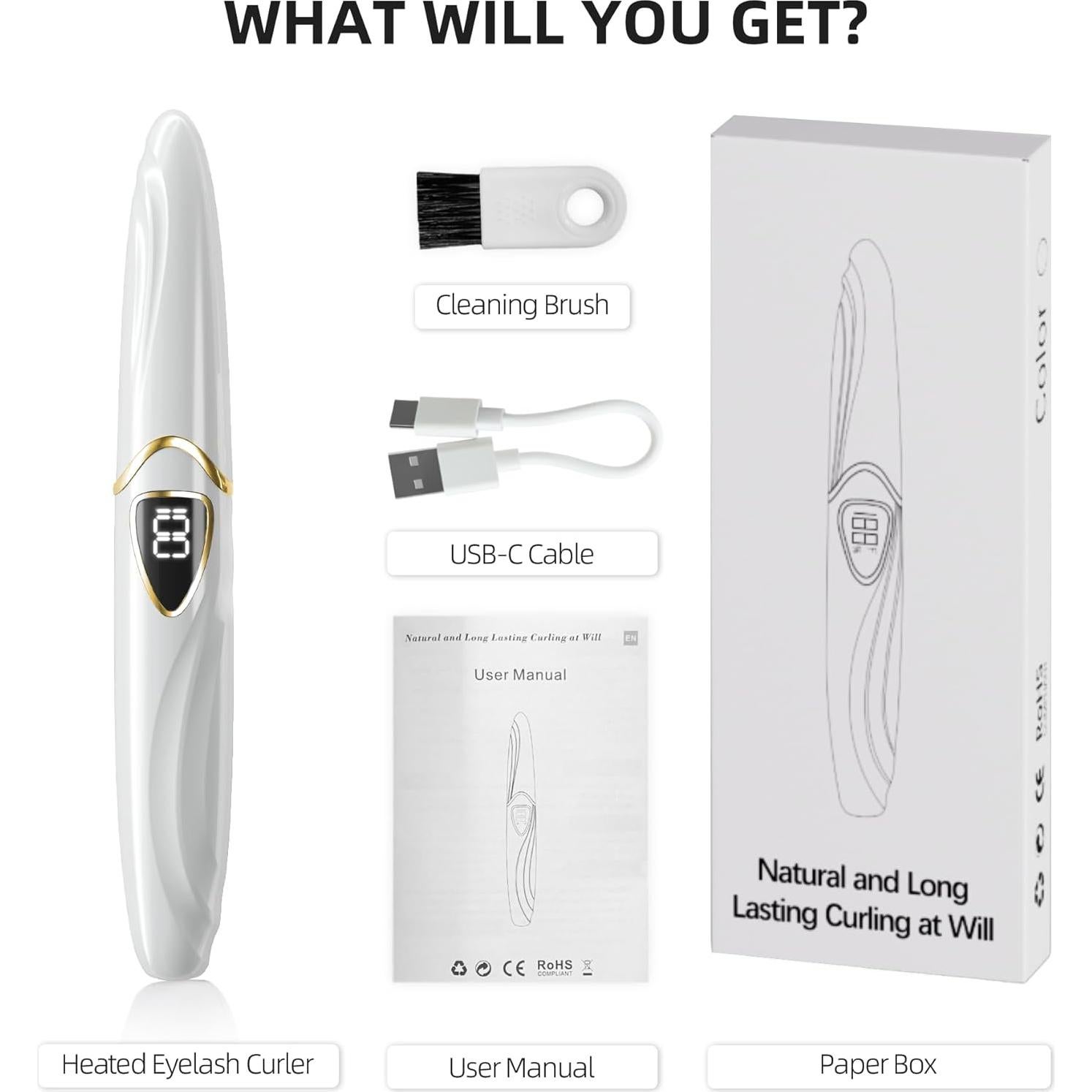 Rizador de Pestañas Eléctrico EYECURL S600 - Calentado, 24H