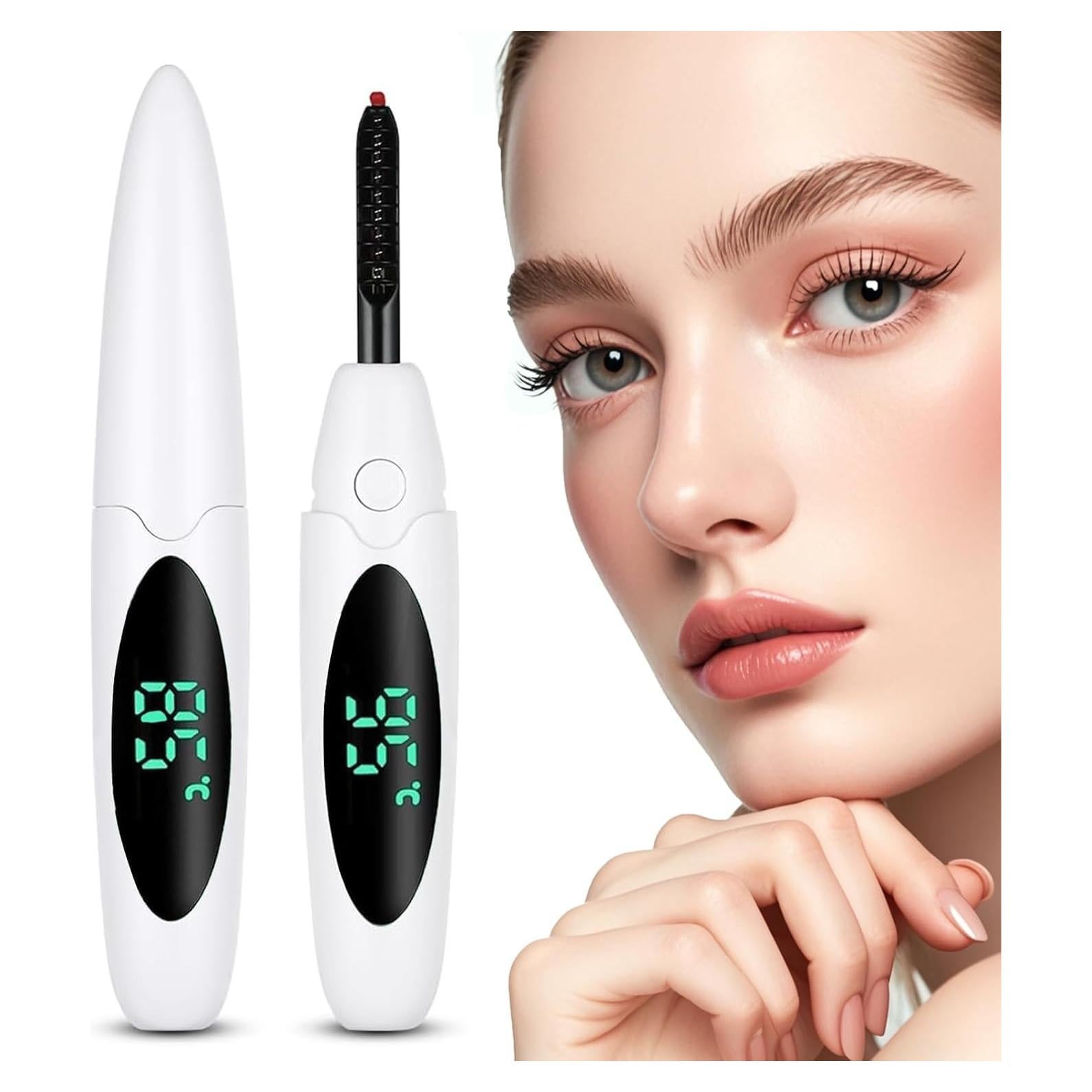 Rizador de Pestañas Eléctrico Acavado con Pantalla LED 3 Temperaturas