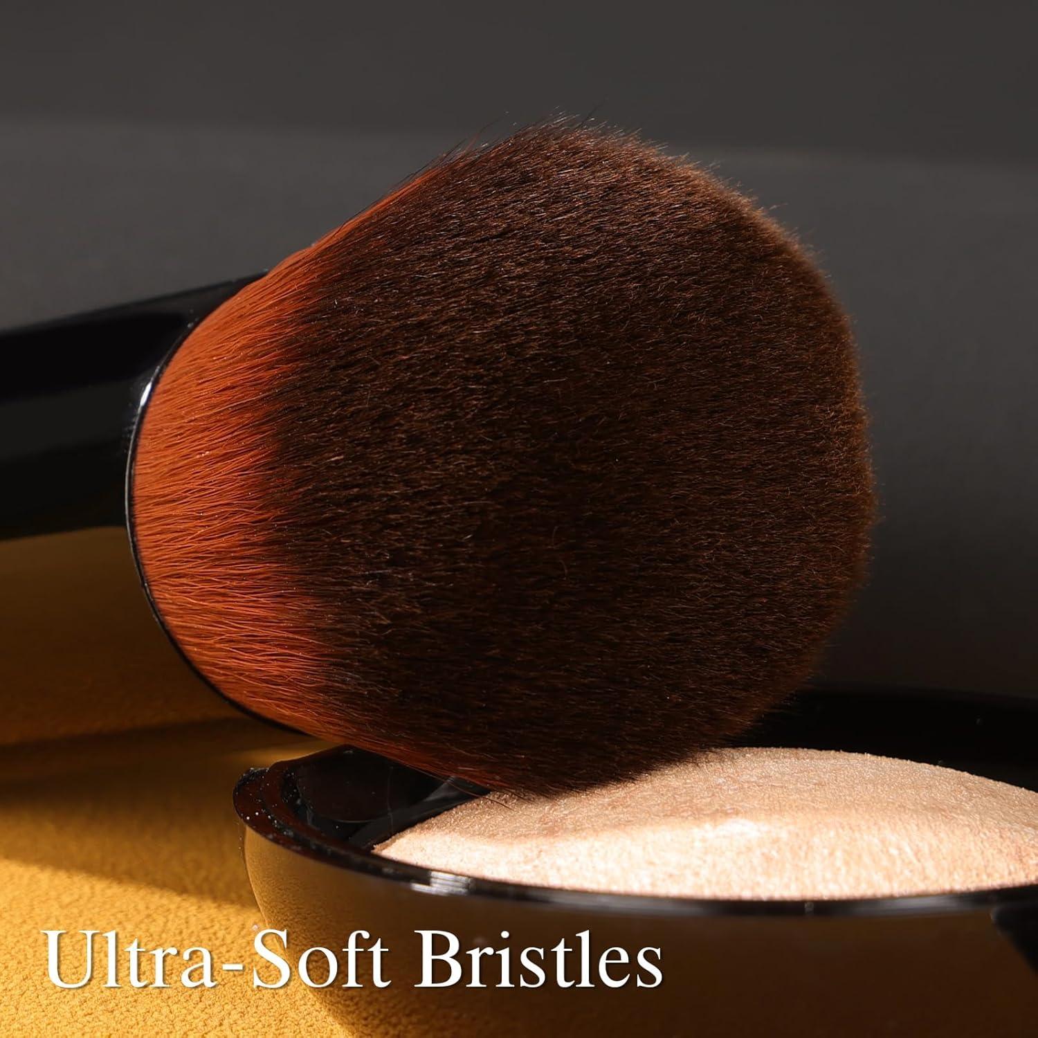 Brocha Kabuki Angulada Raffaello - Cerdas Ultra Suaves