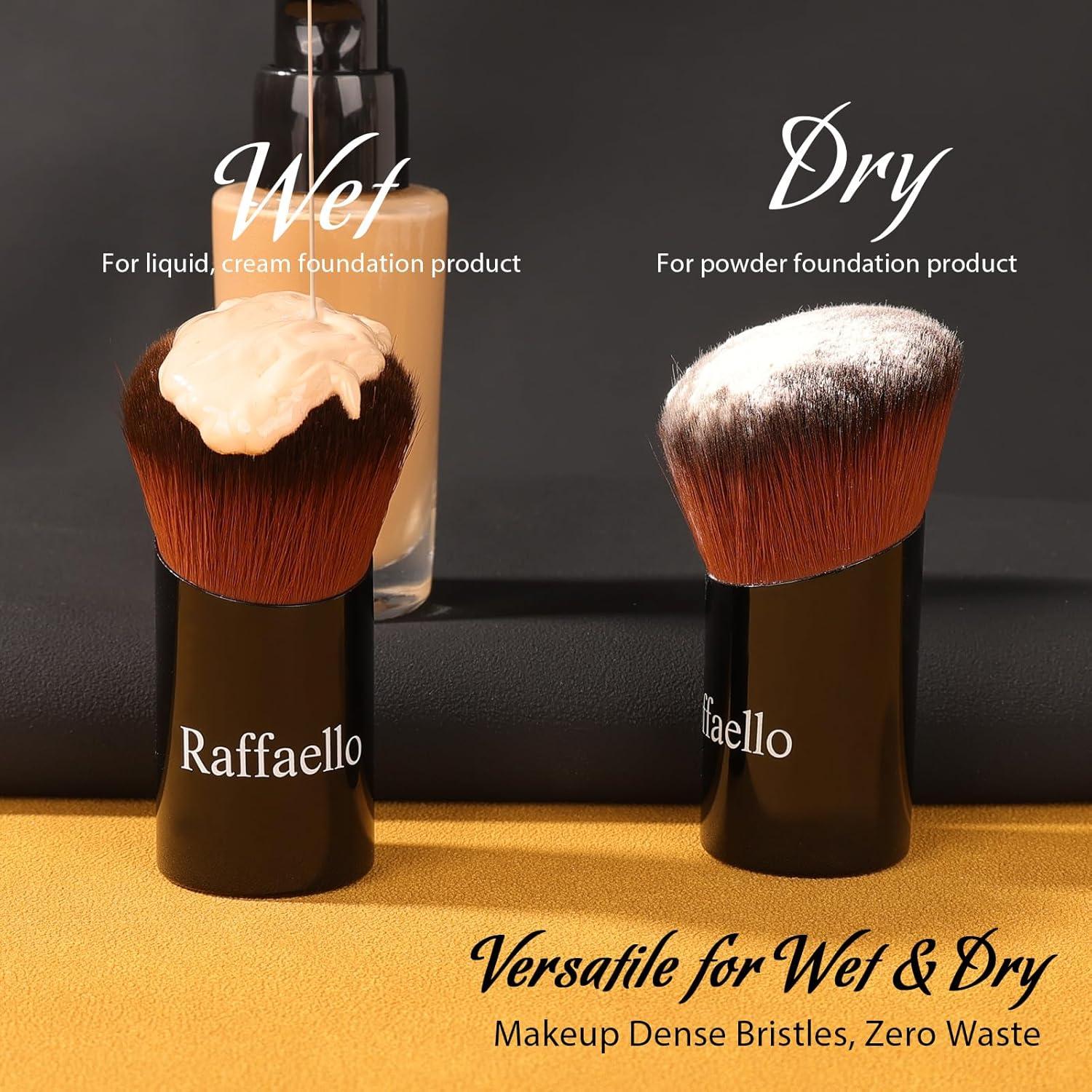 Brocha Kabuki Angulada Raffaello - Cerdas Ultra Suaves