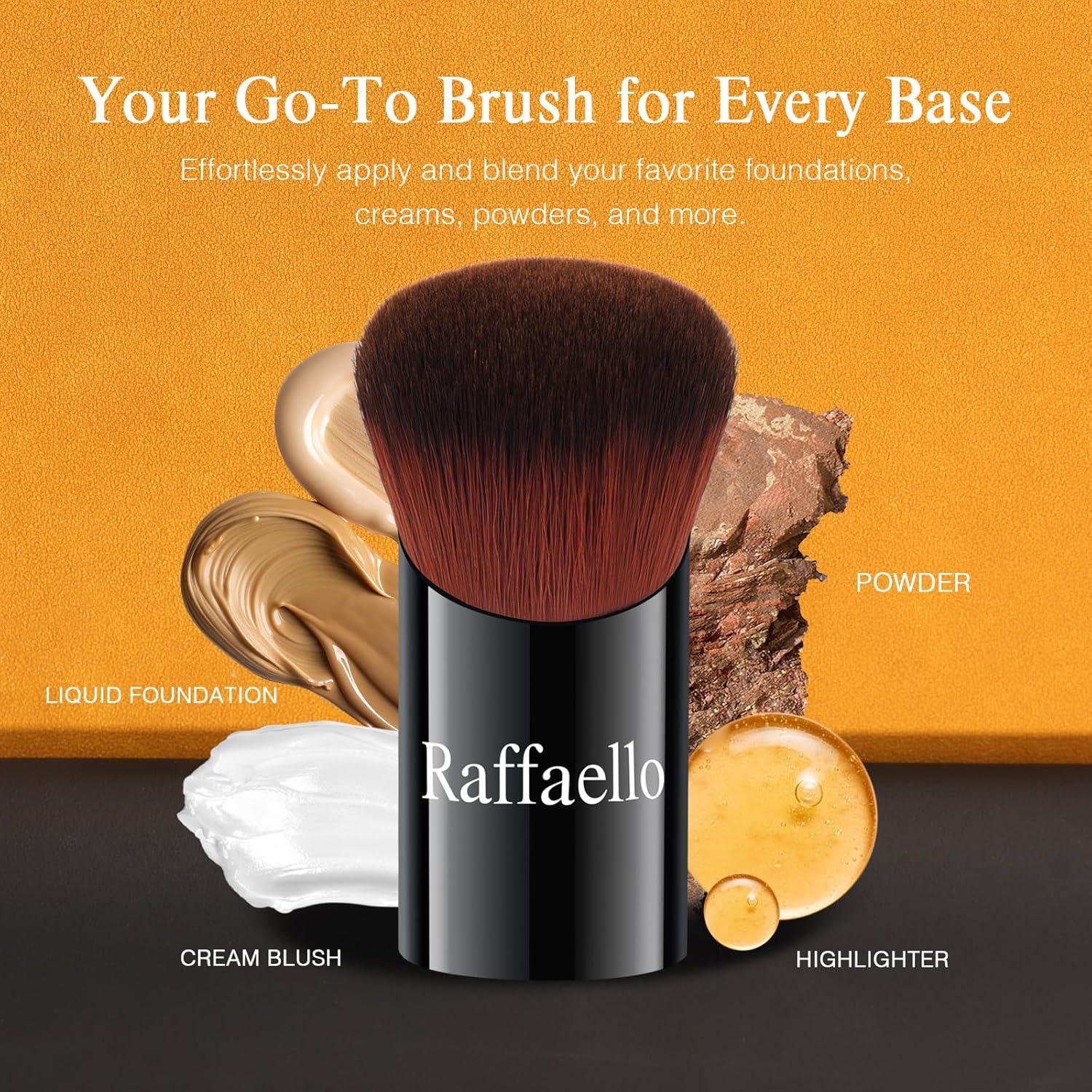 Brocha Kabuki Angulada Raffaello - Cerdas Ultra Suaves