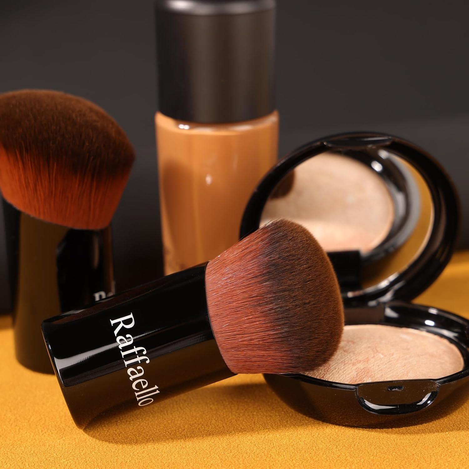 Brocha Kabuki Angulada Raffaello - Cerdas Ultra Suaves