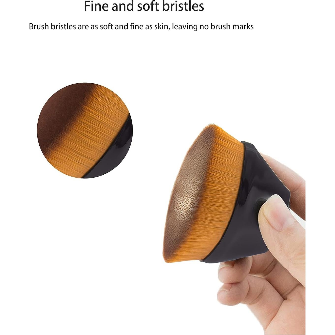 Set de Brochas de Maquillaje XUFAN - 3 Piezas para Base y Corrector