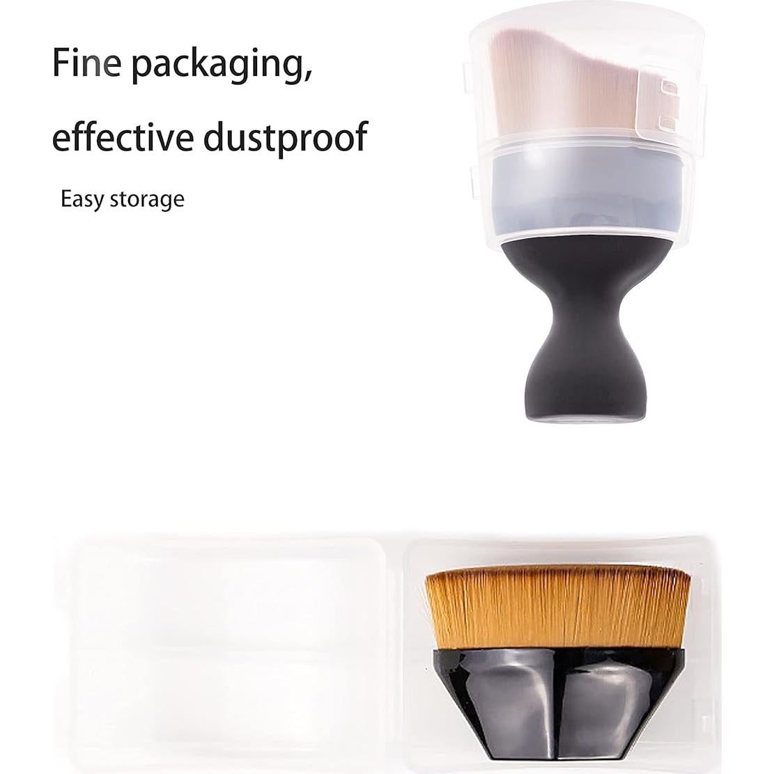 Set de Brochas de Maquillaje XUFAN - 3 Piezas para Base y Corrector