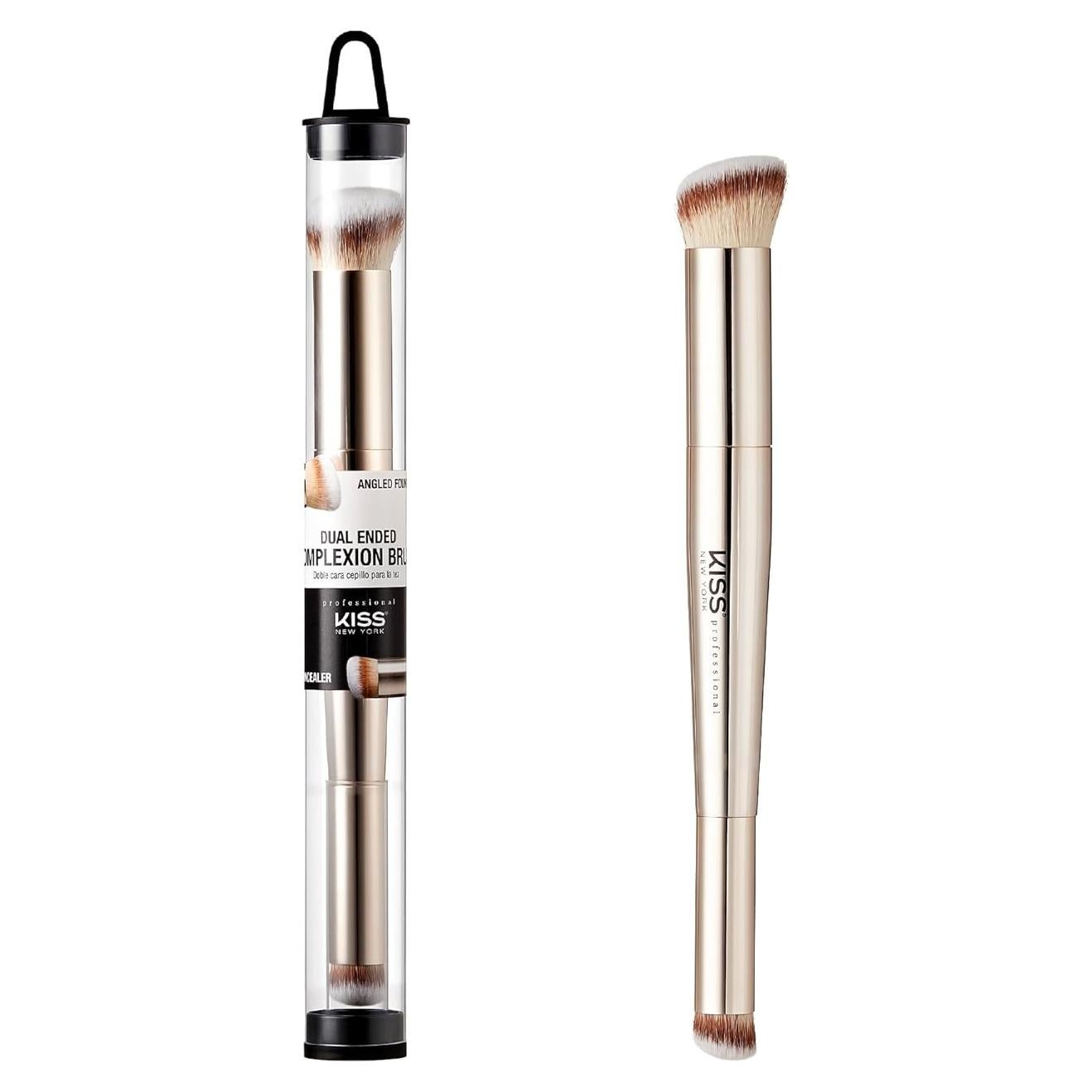 Brocha Profesional Doble Punta KISS NEW YORK para Maquillaje