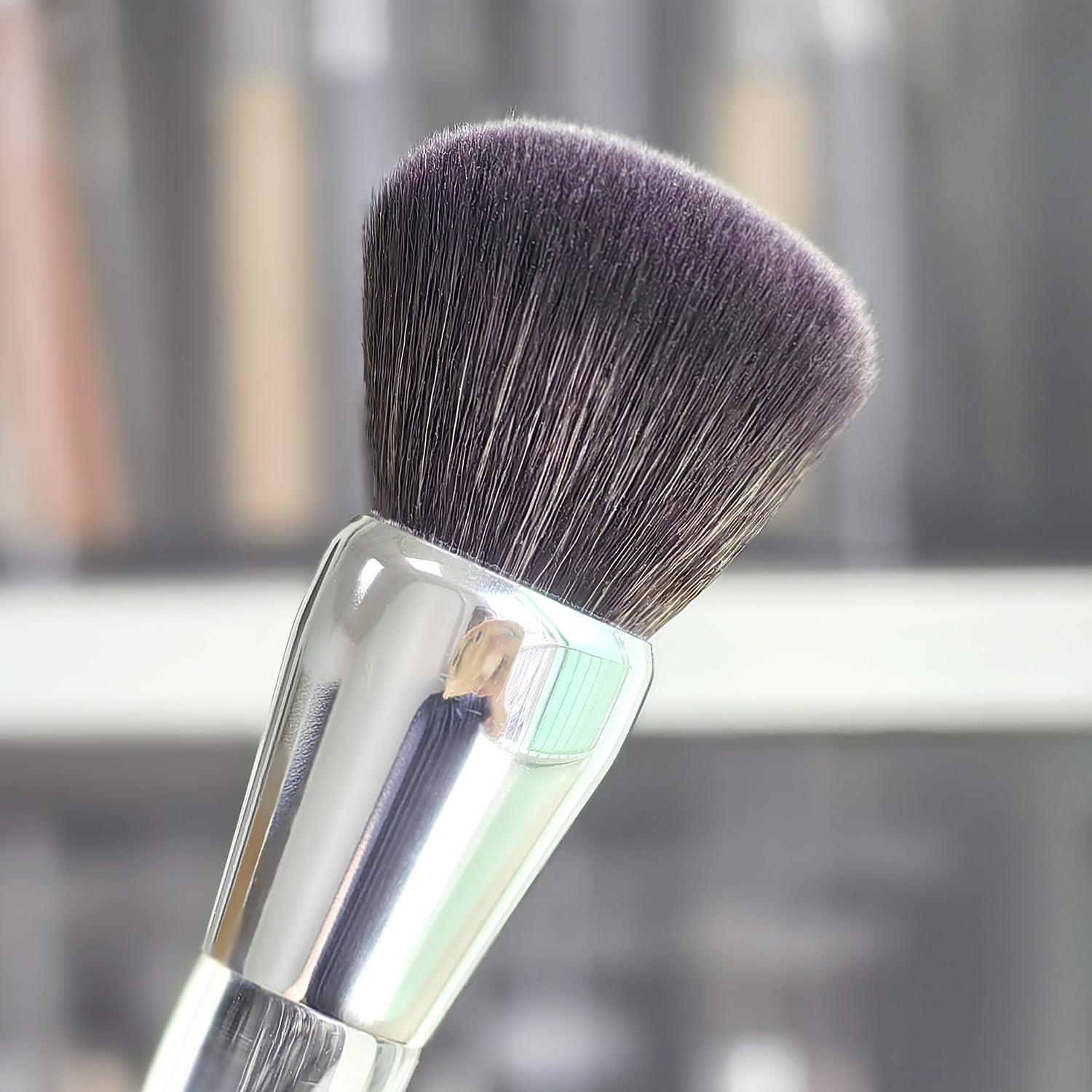 Brocha de Maquillaje Vela.Yue Doble Punta para Crema y Polvo